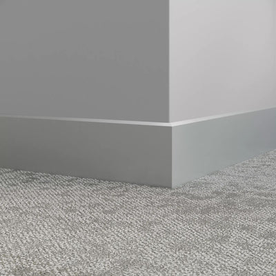 Tarkett / Johnsonite Millwork Mandalay 4-1/2" 69 Sterling Silver 4.5" x 8' by 3/8" (40 LF/box)
