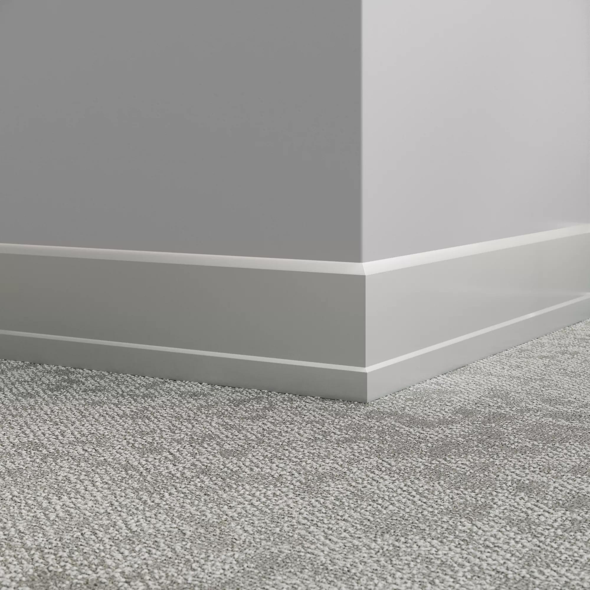 Tarkett / Johnsonite Millwork Stance 4.5" 69 Sterling Silver 4.5" x 8' by 0.35"