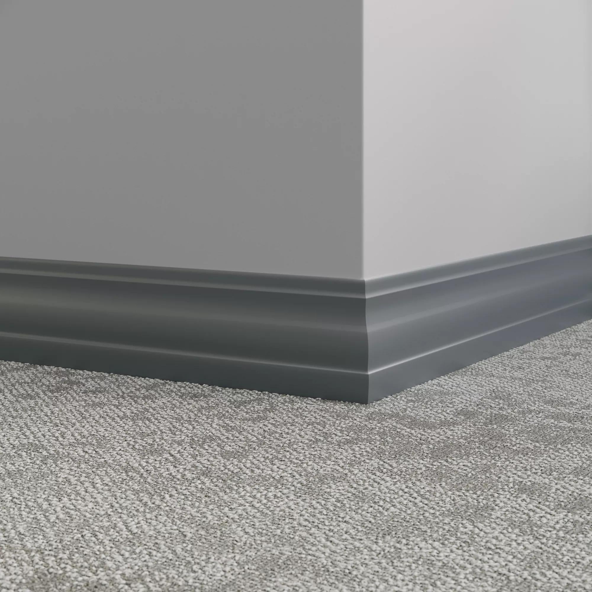 Tarkett / Johnsonite Millwork Delineate 4-1/4" 71 Storm Cloud 4.25" x 8' by 3/8" (48 LF/box)