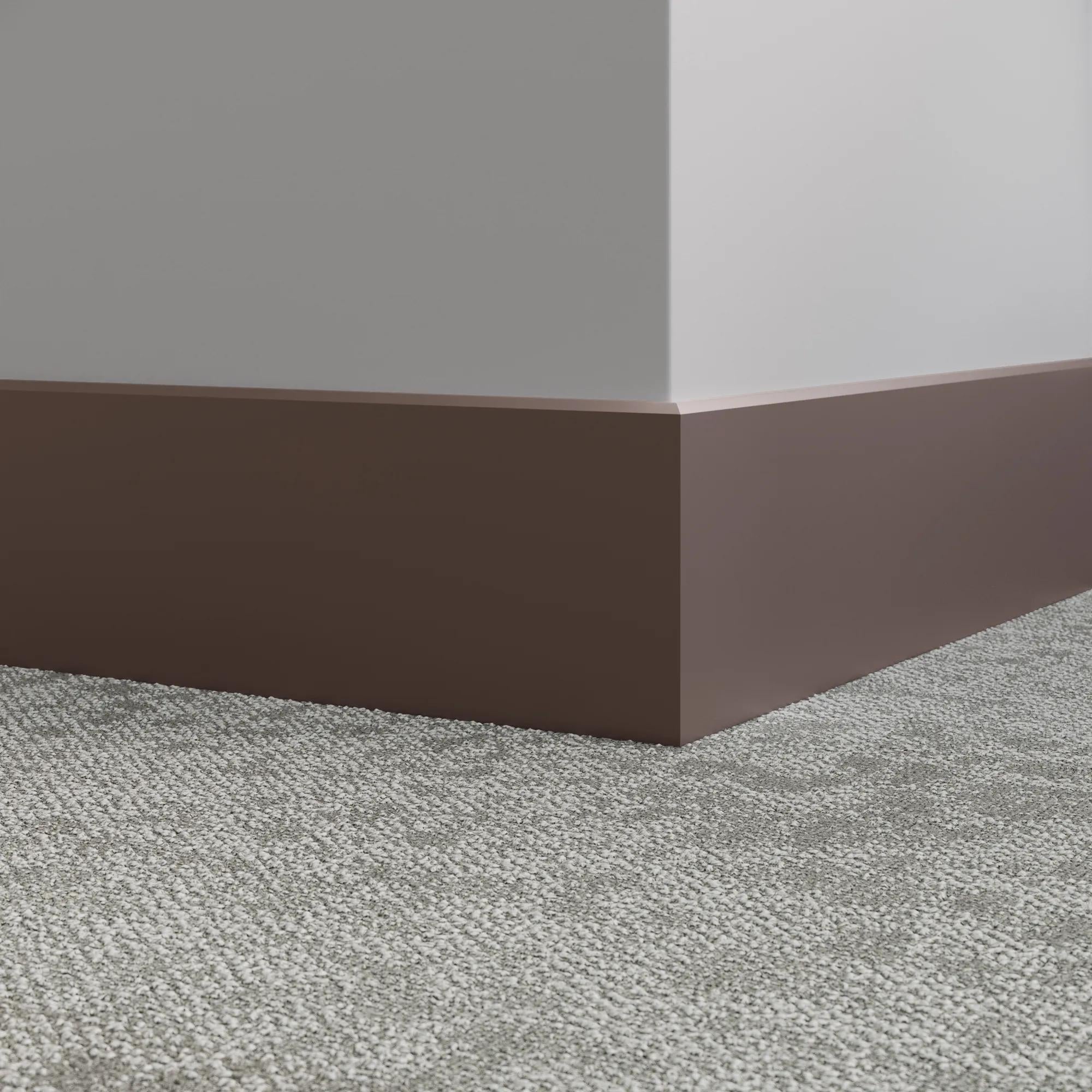 Tarkett / Johnsonite Millwork Mandalay 6" 76 Cinnamon 6" x 8' by 3/8" – product image showing size, style, and brand details.
