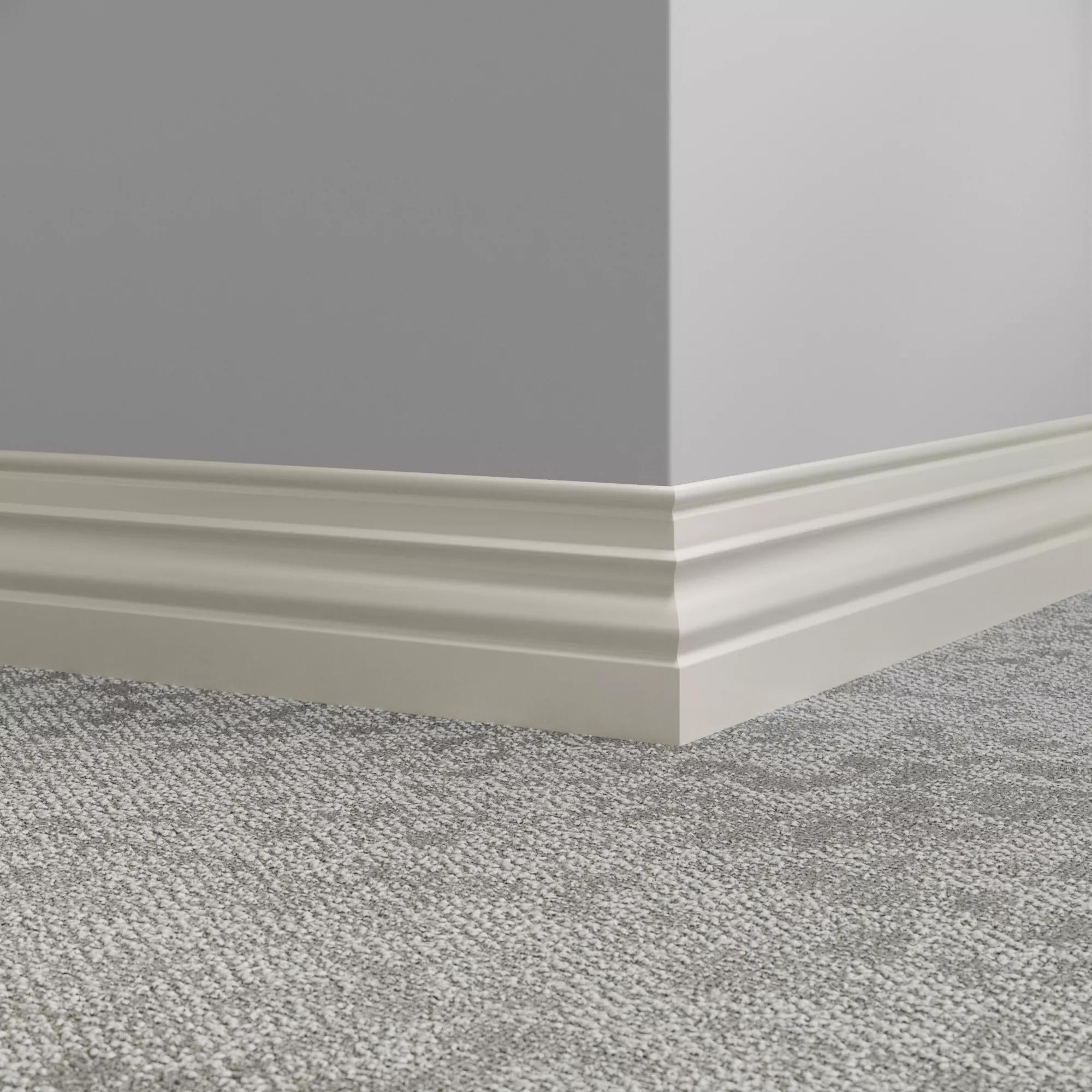 Tarkett / Johnsonite Millwork Diplomat 4-1/2" 77 Pearl 4.5" x 8' by 3/8" (48 LF/box)