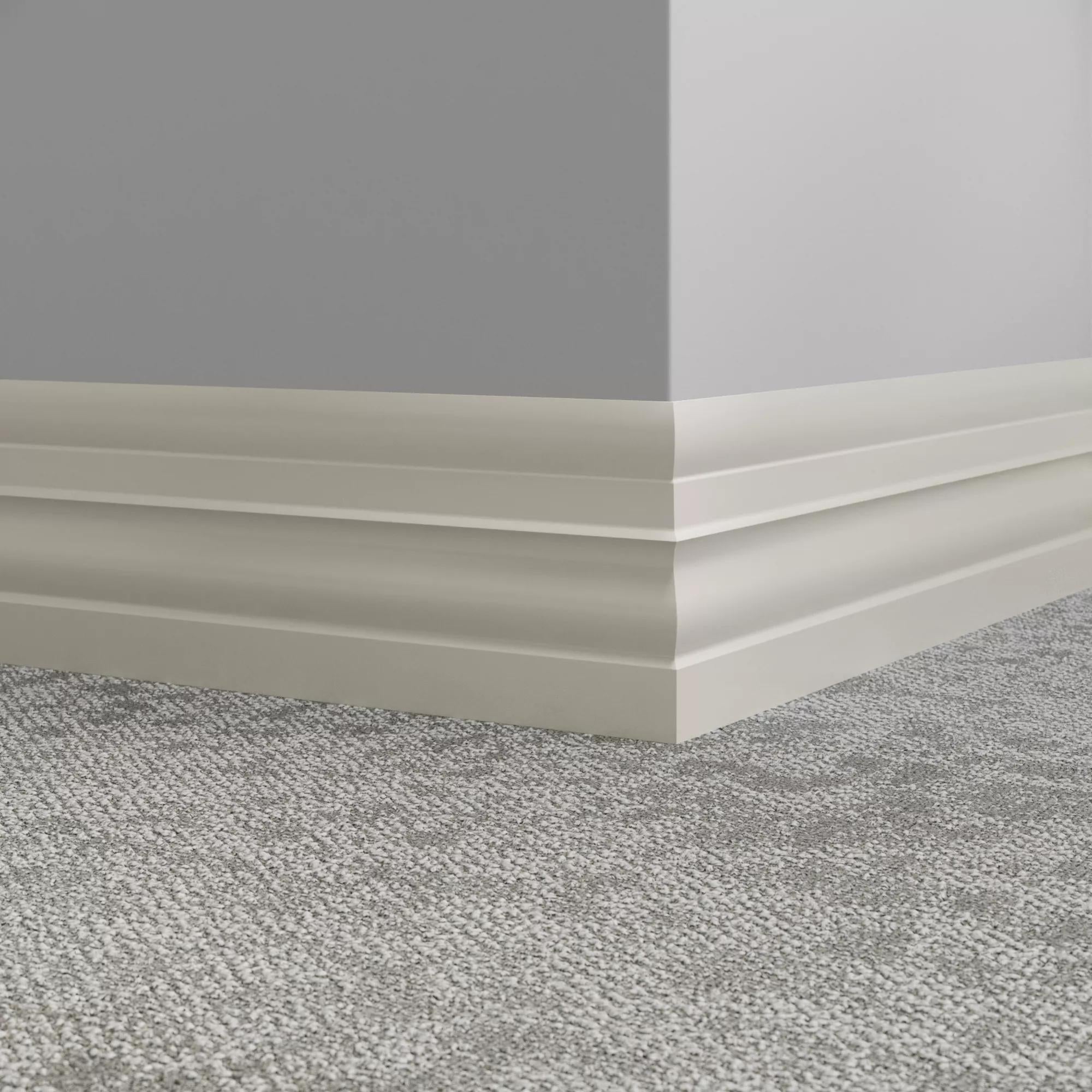 Tarkett / Johnsonite Millwork Attache 6" 77 Pearl 6" x 8' by 1/4" (64 LF/box)