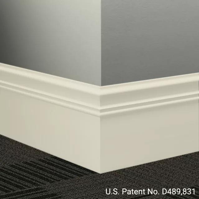 Tarkett / Johnsonite Millwork Monarch 6" 77 Pearl 6" x 8' by 3/16" (48 LF/box)