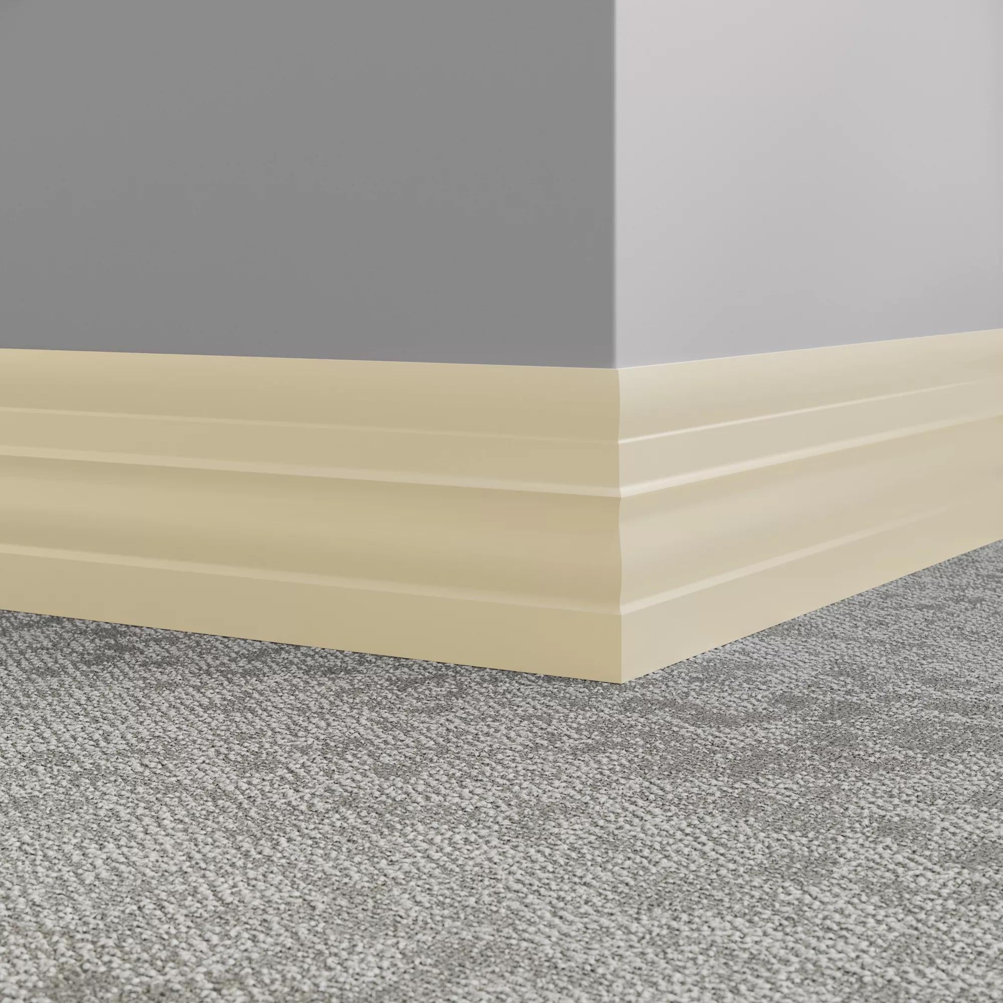 Tarkett / Johnsonite Millwork Attache 6" 79 Bone White 6" x 8' by 1/4" (64 LF/box)