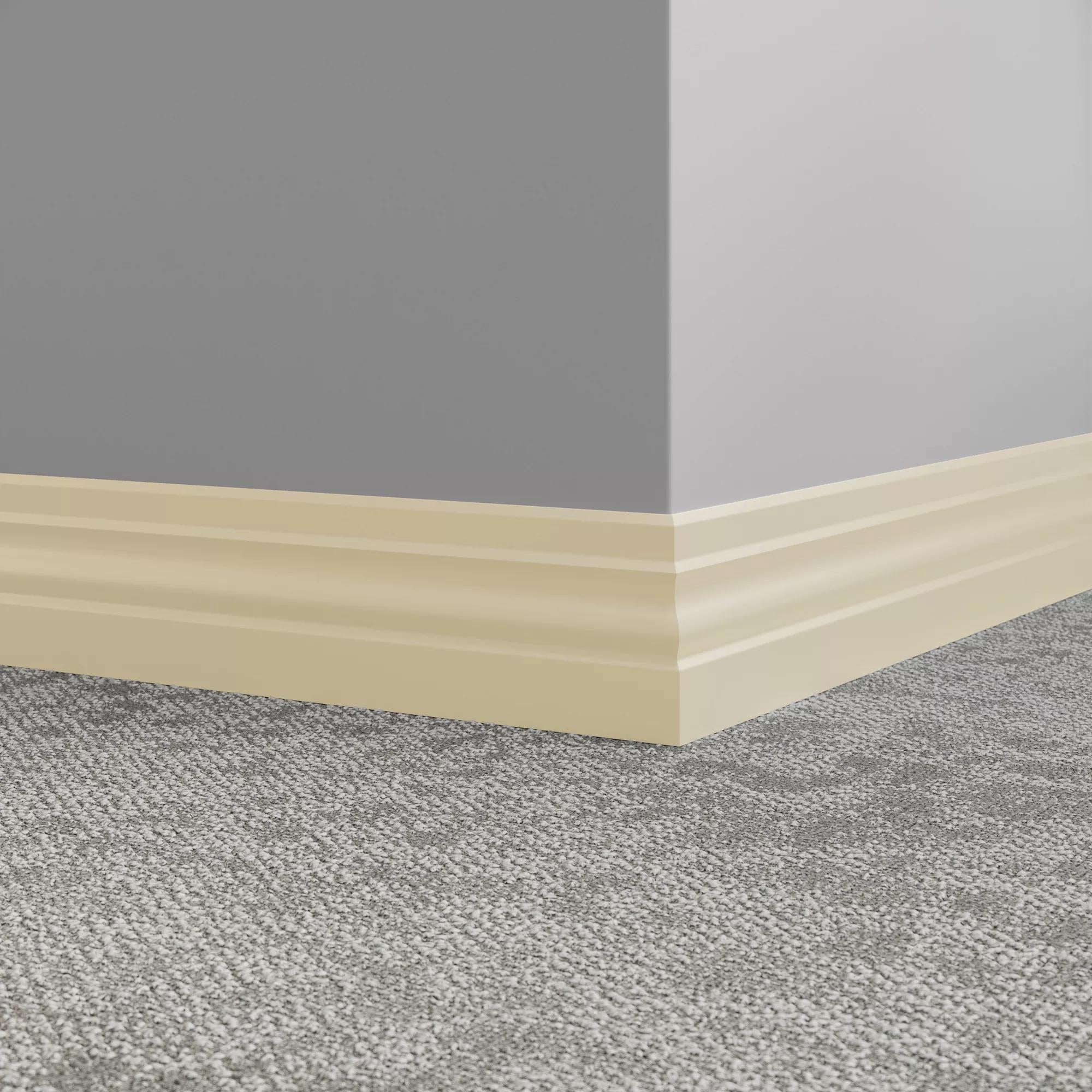 Tarkett / Johnsonite Millwork Ambassador 4" 79 Bone White 4" x 8' by 3/8" – product image showing size, style, and brand details.