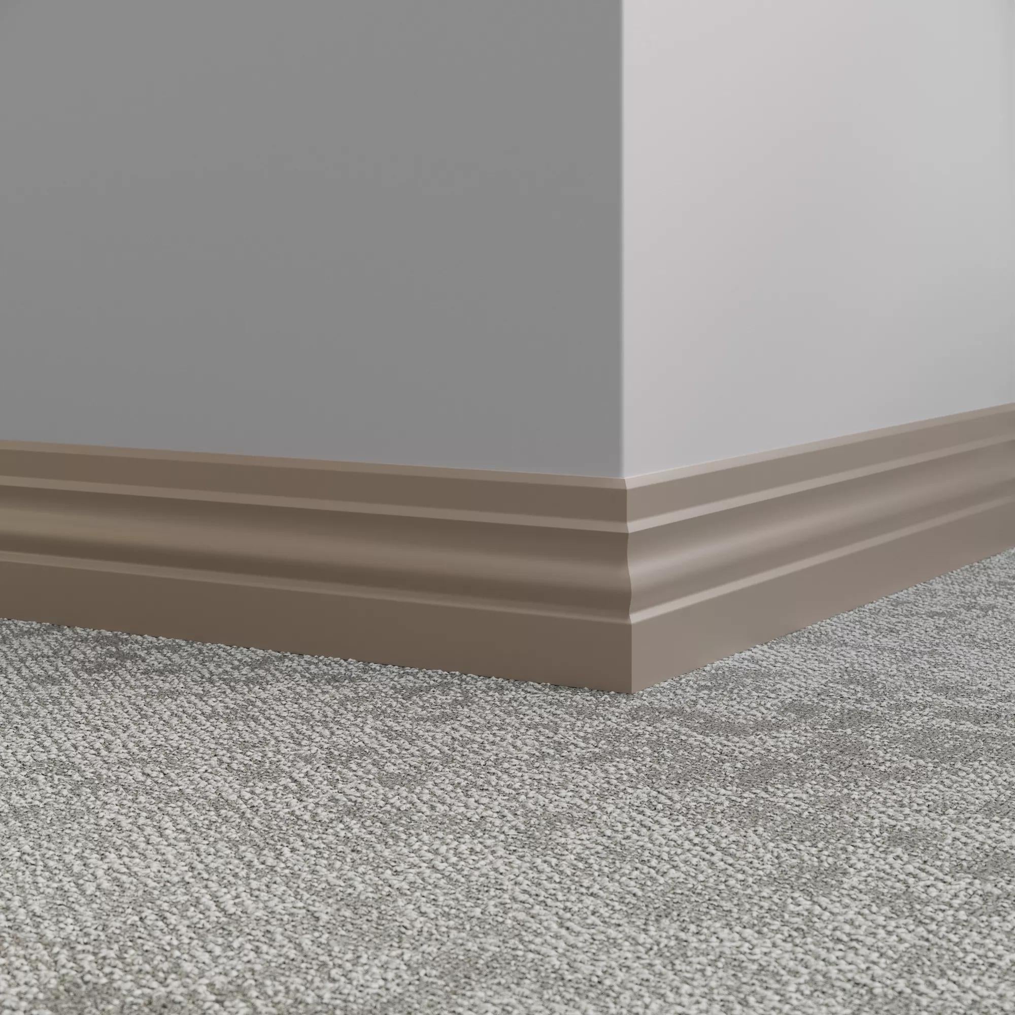 Tarkett / Johnsonite Millwork Ambassador 4" 80 Fawn 4" x 8' by 3/8" – product image showing size, style, and brand details.