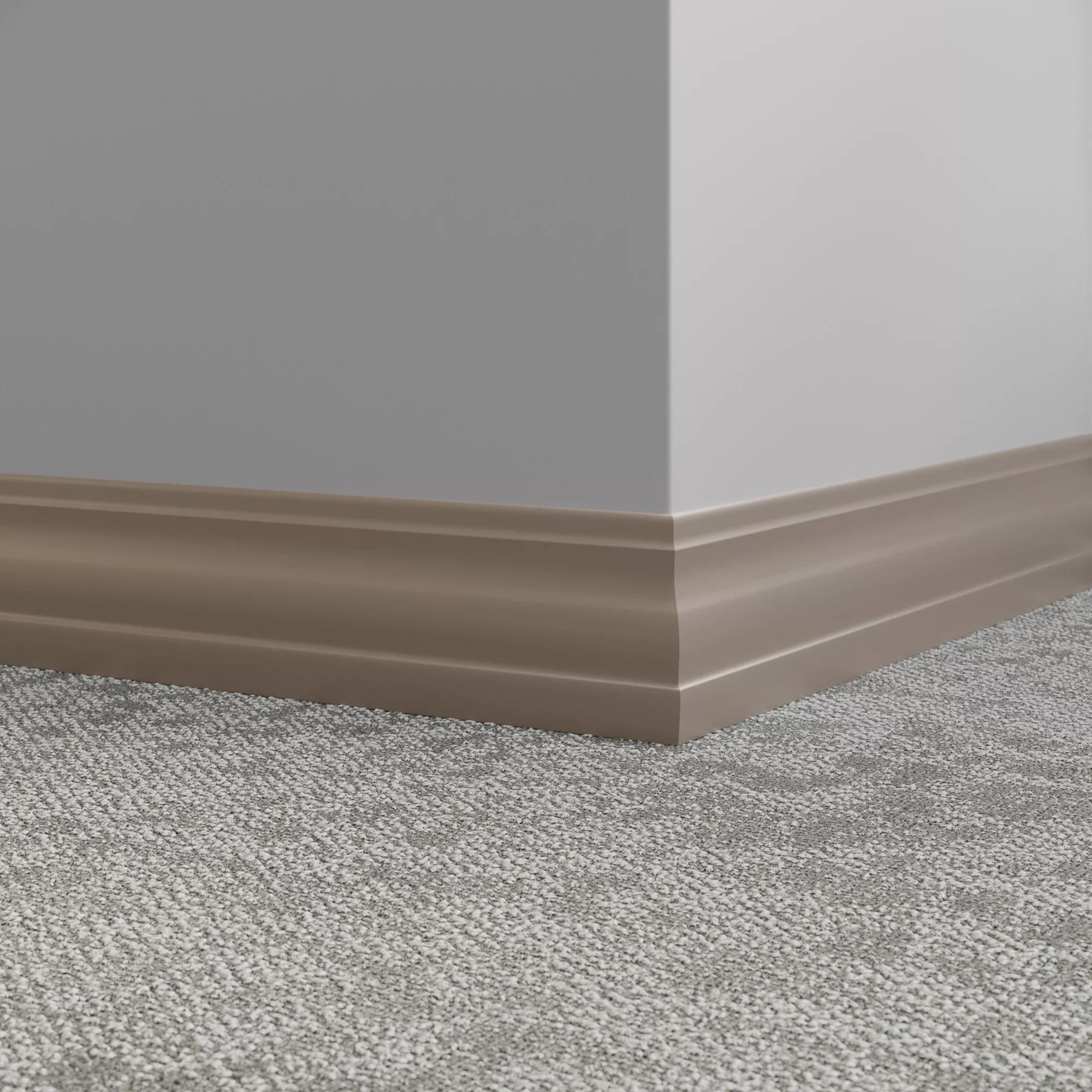 Tarkett / Johnsonite Millwork Delineate 4-1/4" 80 Fawn 4.25" x 8' by 3/8" (48 LF/box)
