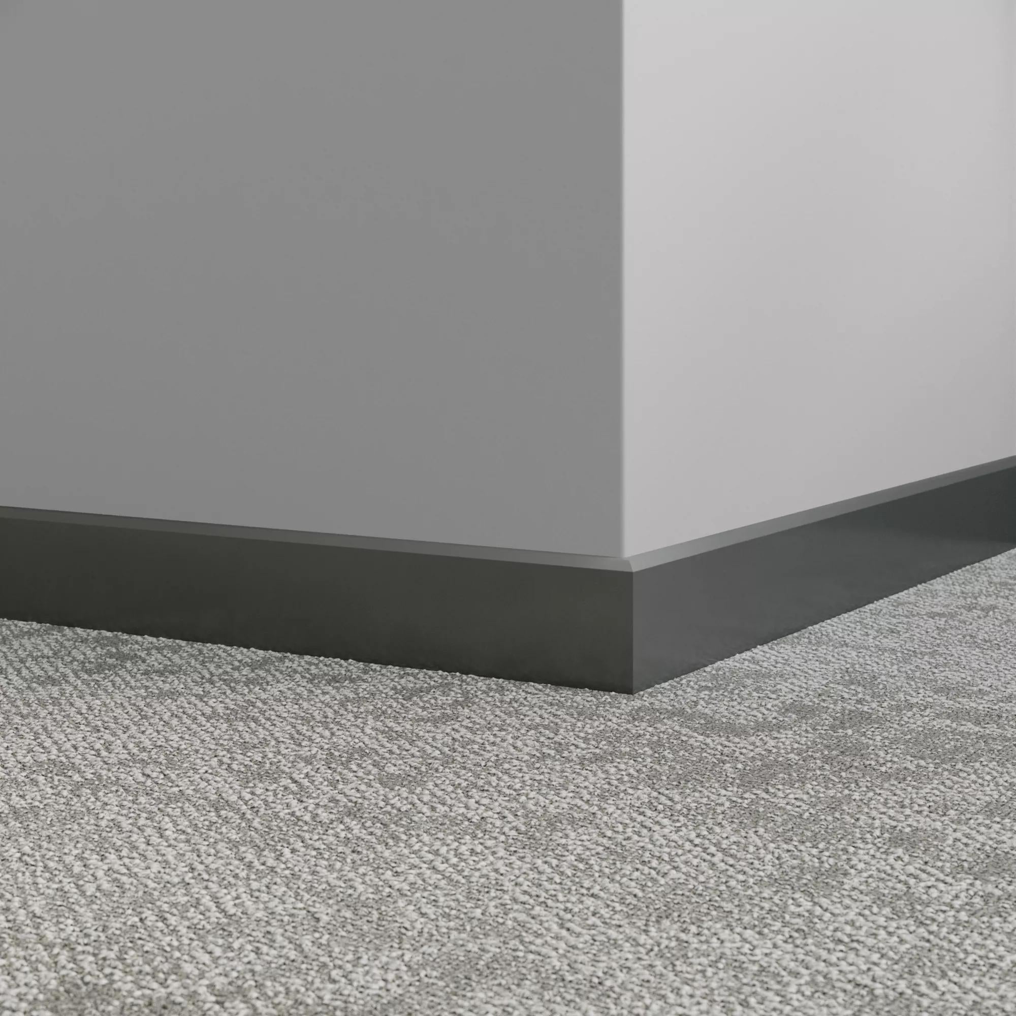 Tarkett / Johnsonite Millwork Mandalay 2-1/2" 82 Black Pearl 2.5" x 8' by 3/8" (40 LF/box)