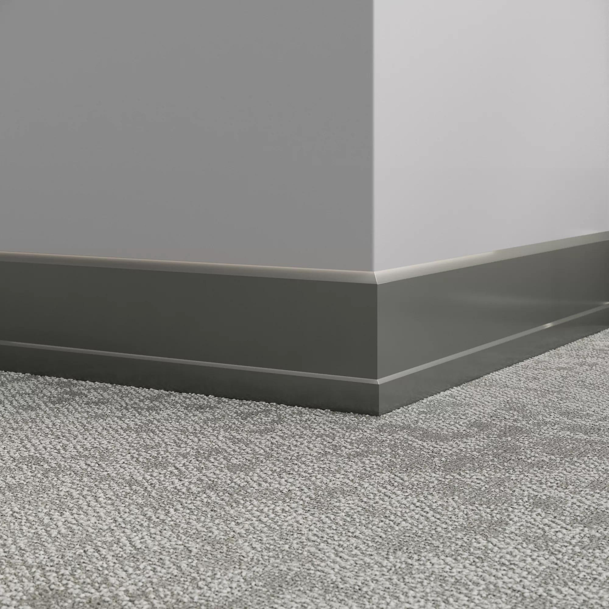 Tarkett / Johnsonite Millwork Stance 6" 82 Black Pearl 6" x 8' by 0.35"