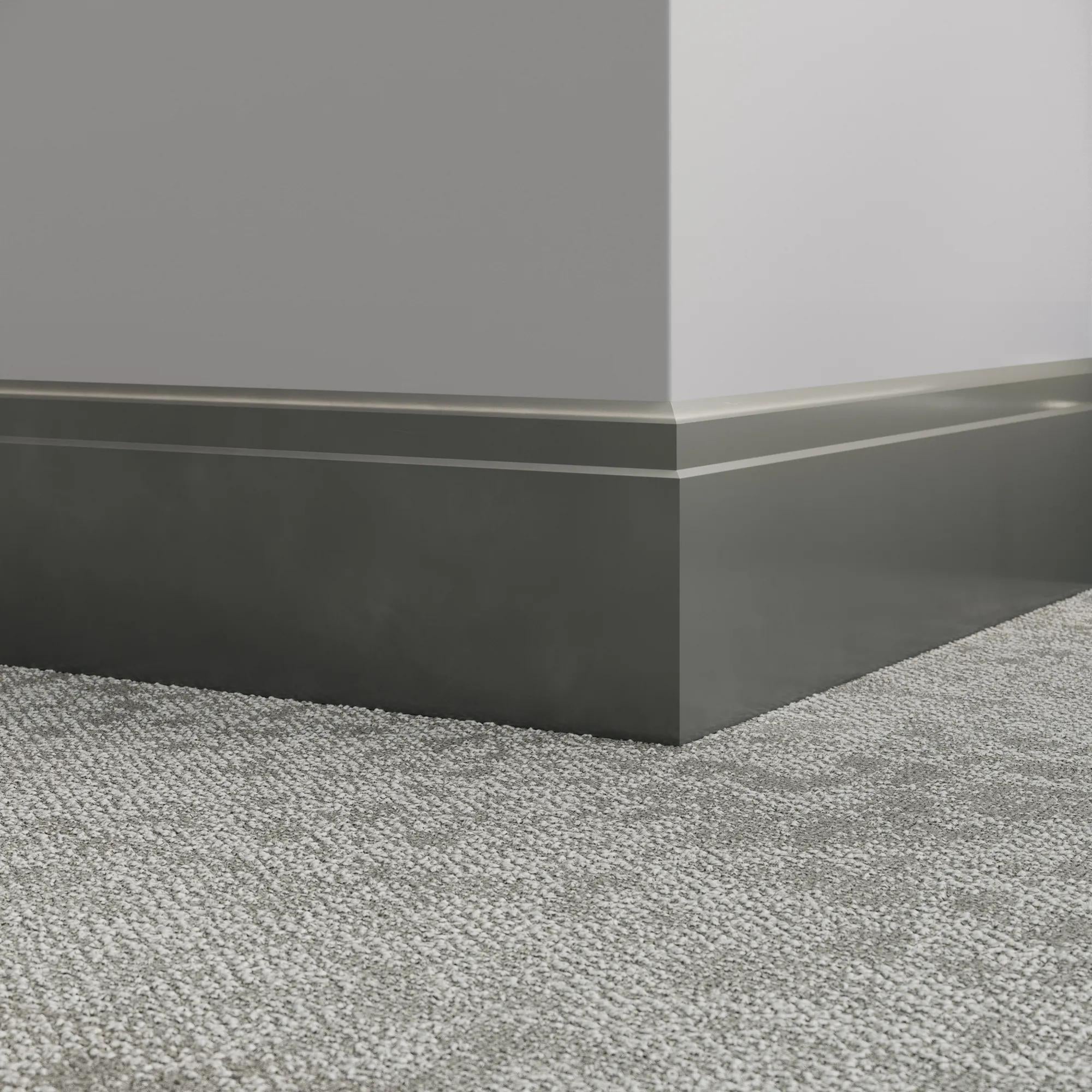 Tarkett / Johnsonite Millwork Ledge 6" 82 Black Pearl 6" x 8' by 0.35"