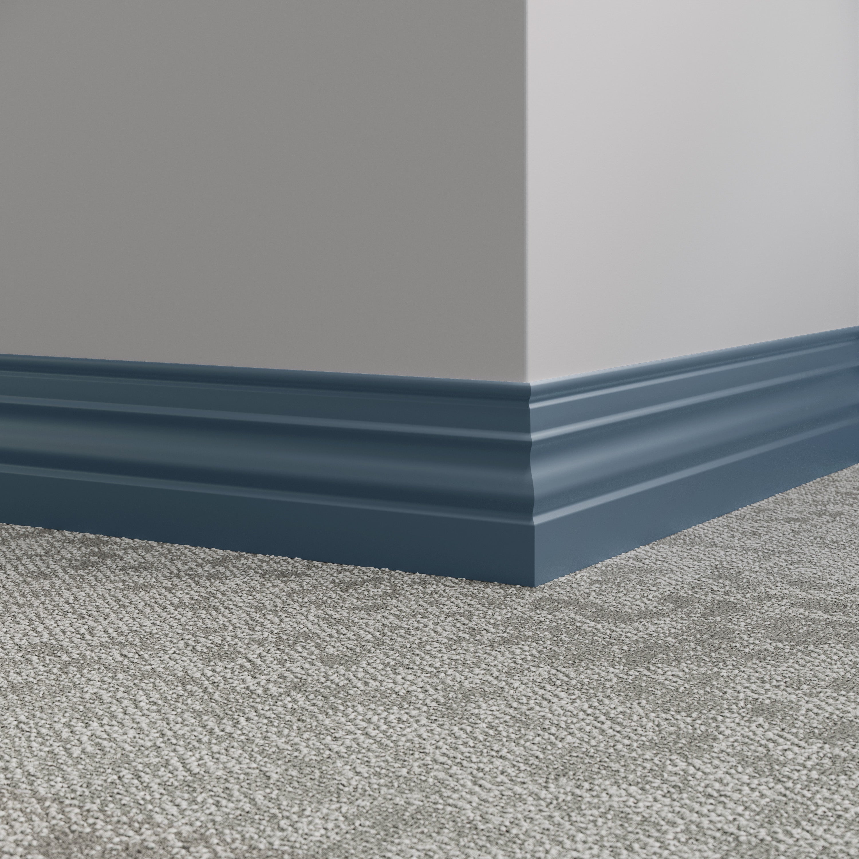 Tarkett / Johnsonite Millwork Diplomat 4-1/2" 84 Blue Jeans 4.5" x 8' by 3/8" (48 LF/box)
