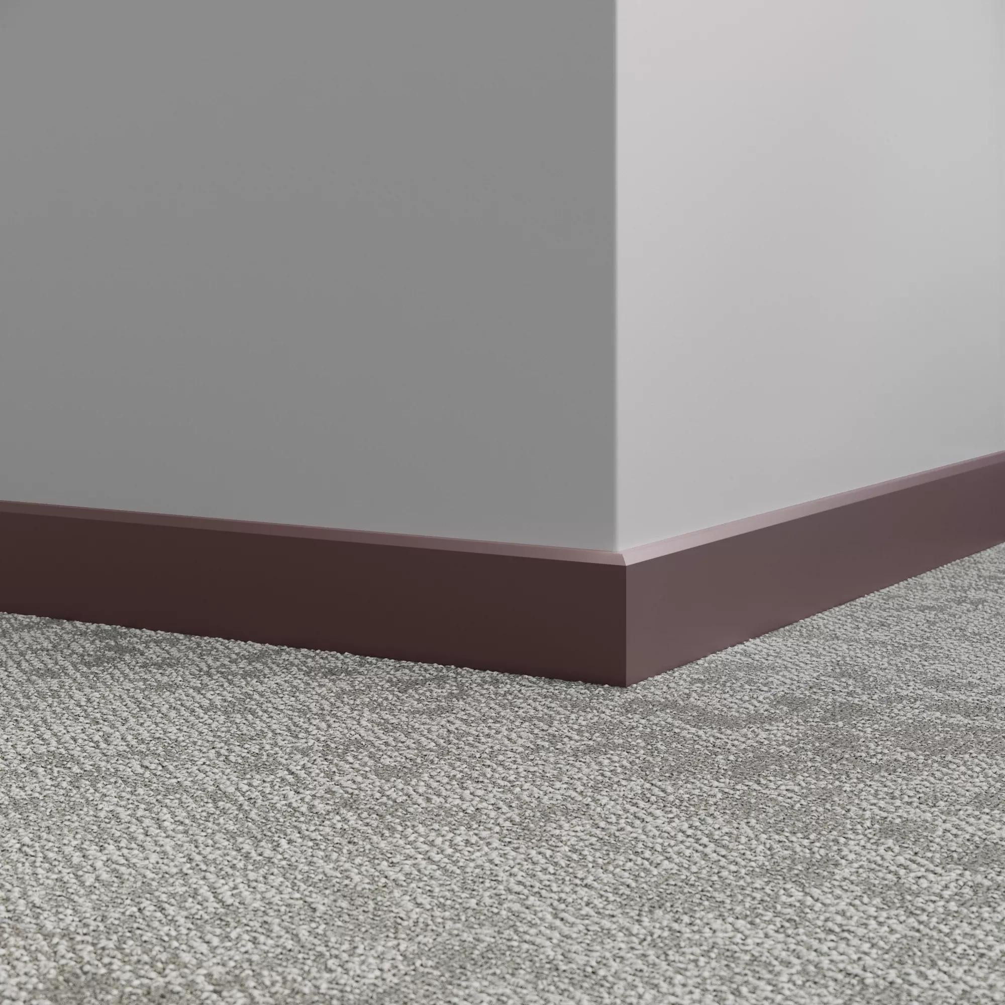 Tarkett / Johnsonite Millwork Mandalay 2-1/2" 85 Burgundy 2.5" x 8' by 3/8" – product image showing size, style, and brand details.