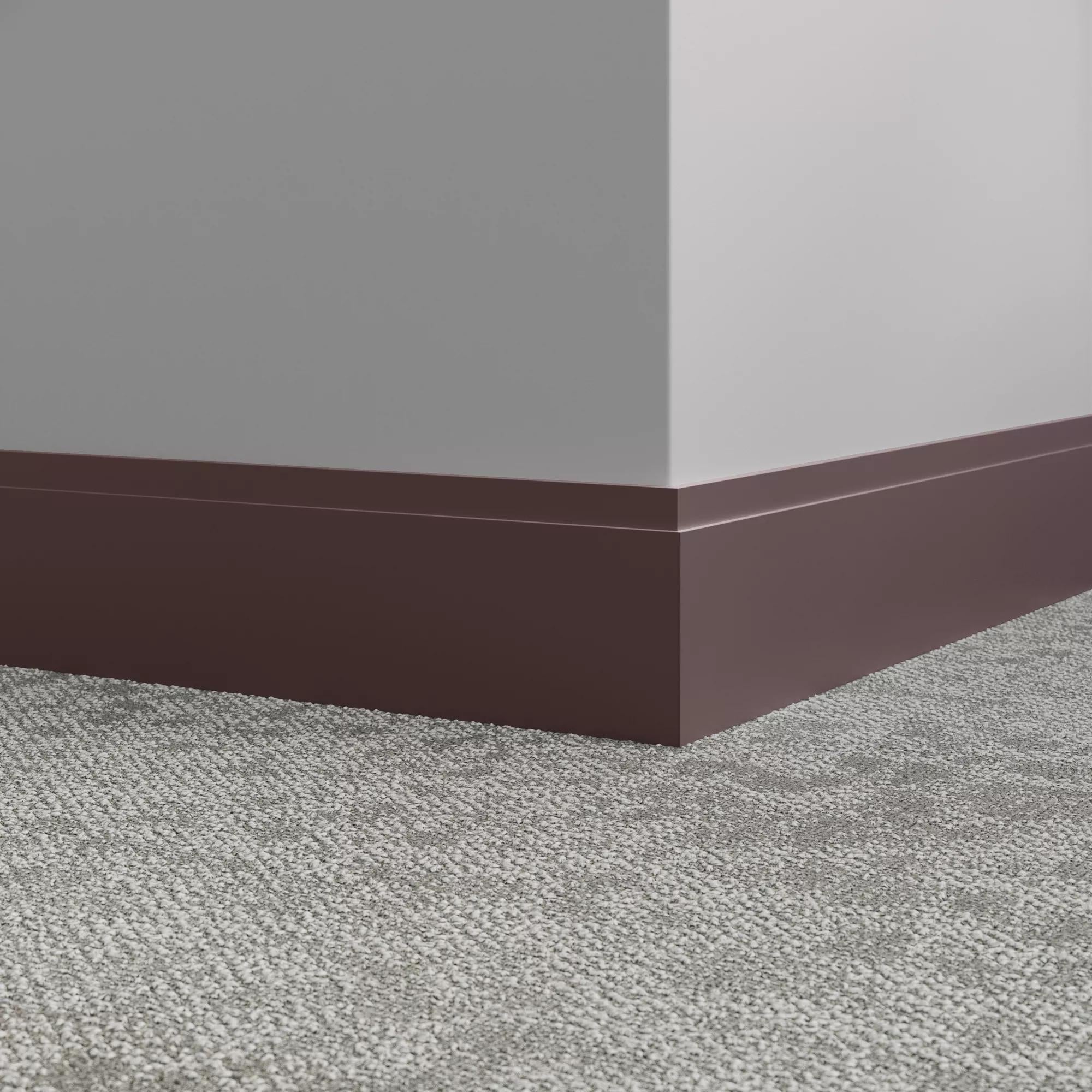 Tarkett / Johnsonite Millwork Equinox 4-1/2" 85 Burgundy 4.5" x 8' by 3/8" (40 LF/box)