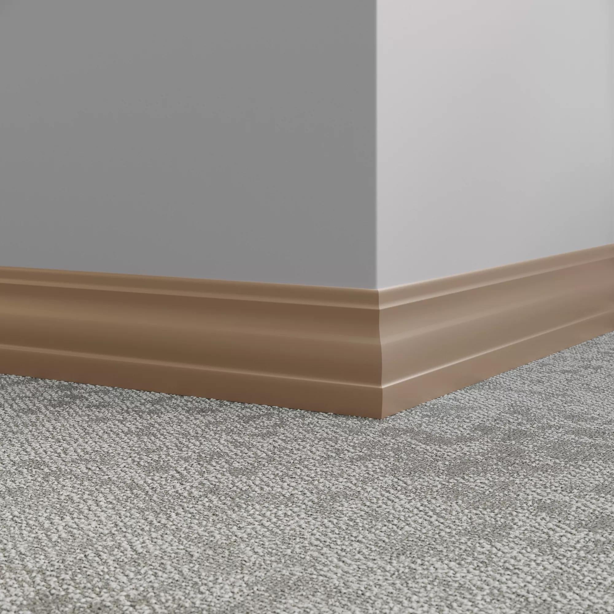 Tarkett / Johnsonite Millwork Delineate 4-1/4" TA1 Tannery 4.25" x 8' by 3/8" (48 LF/box)