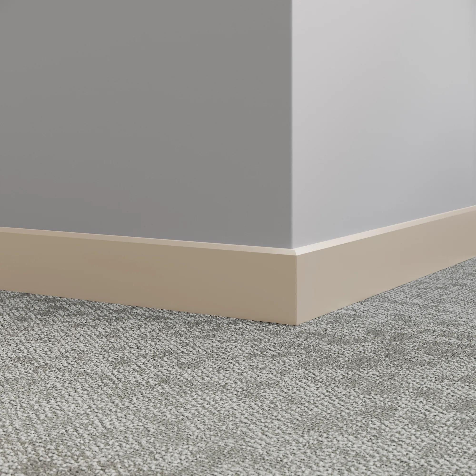 Tarkett / Johnsonite Millwork Mandalay 4-1/2" TA3 Castaway 4.5" x 8' by 3/8" – product image showing size, style, and brand details.