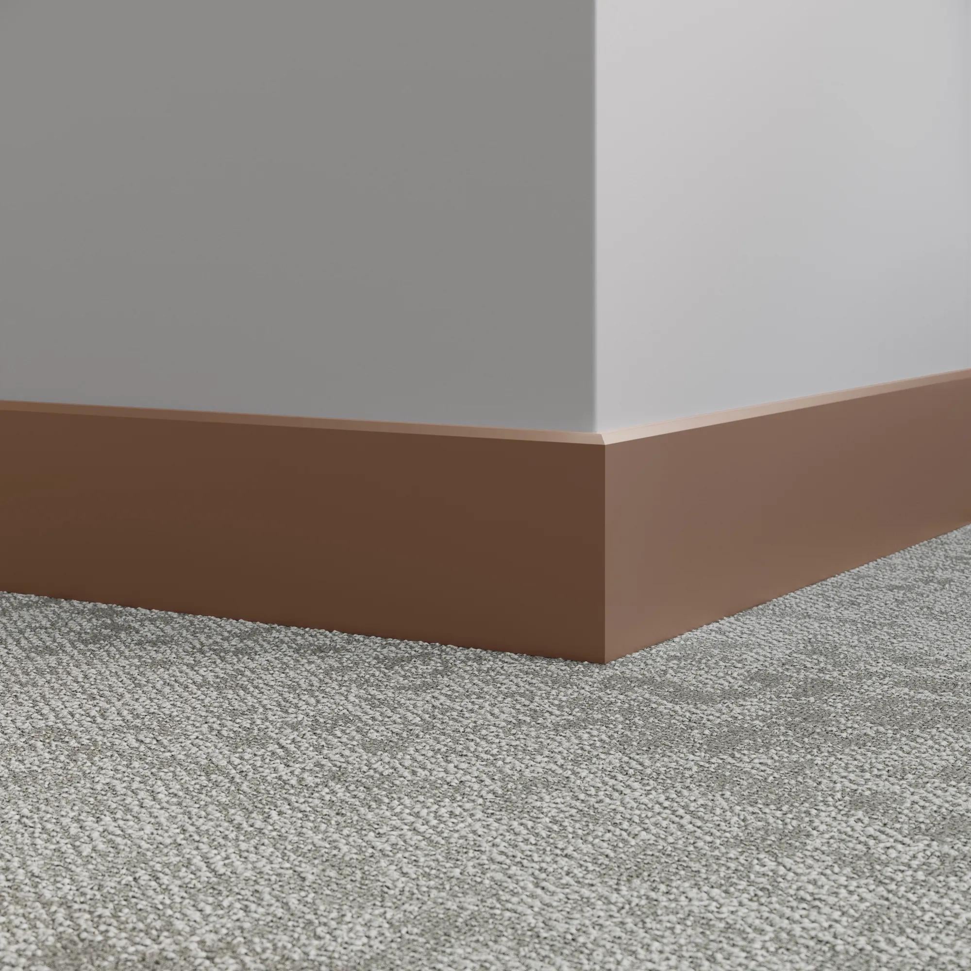 Tarkett / Johnsonite Millwork Mandalay 4-1/2" TA7 Rusty Nail 4.5" x 8' by 3/8" – product image showing size, style, and brand details.