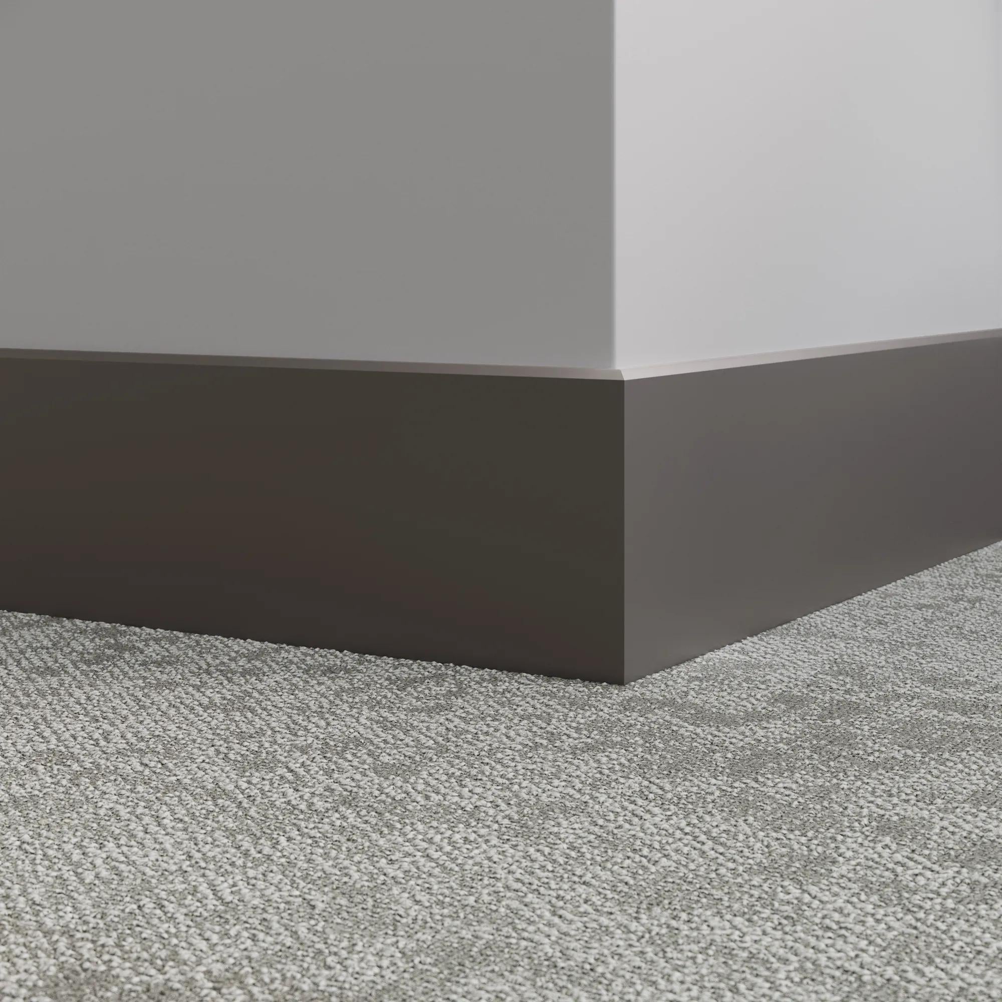 Tarkett / Johnsonite Millwork Mandalay 6" TB1 Peppercorn 6" x 8' by 3/8" – product image showing size, style, and brand details.