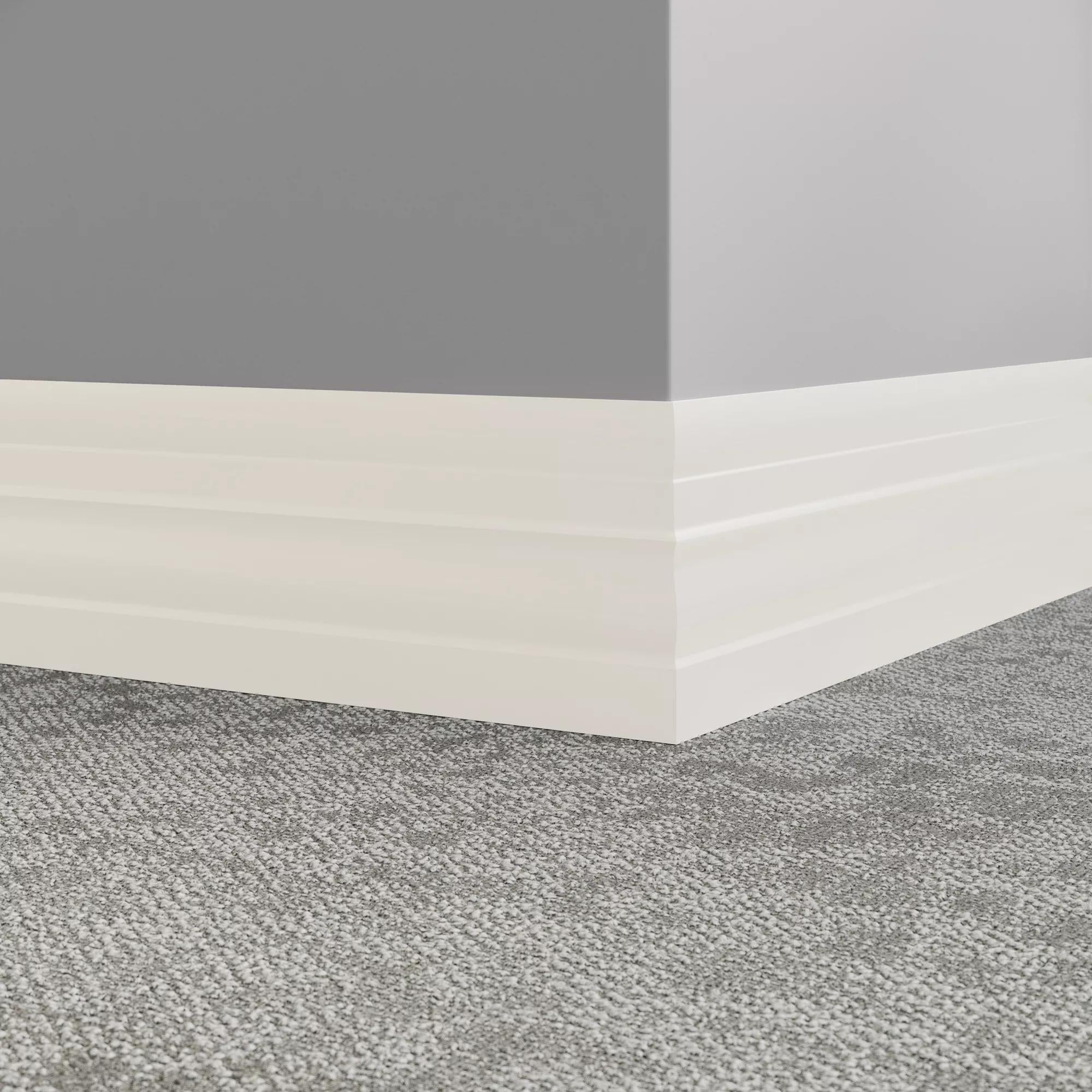 Tarkett / Johnsonite Millwork Attache 6" TG1 Snowbound 6" x 8' by 1/4" (64 LF/box)