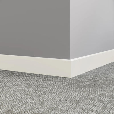 Tarkett / Johnsonite Millwork Mandalay 4-1/2" TG1 Snowbound 4.5" x 8' by 3/8" (40 LF/box)