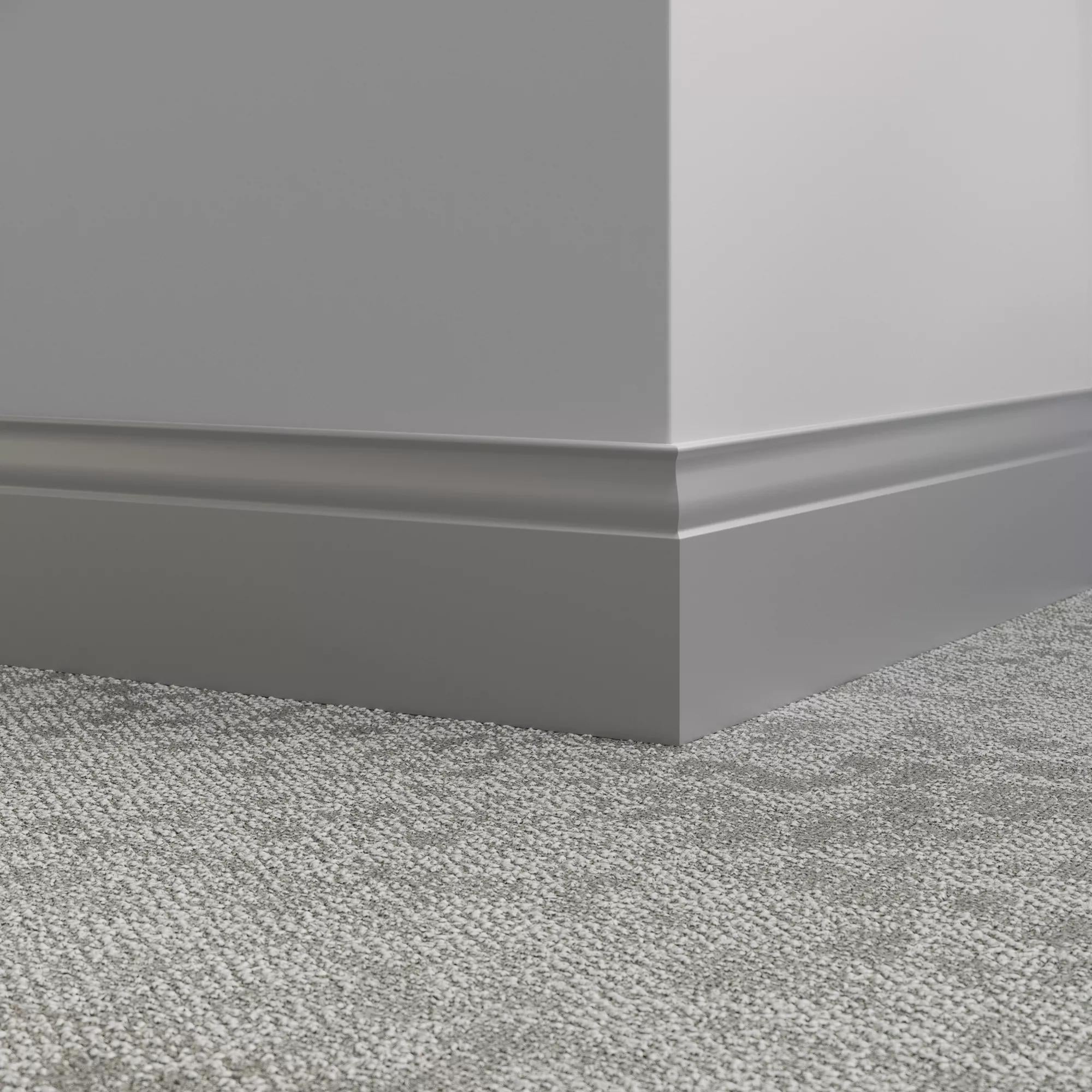 Tarkett / Johnsonite Millwork Inflection 5-1/4" TG2 Shark Fin 5.25" x 8' by 3/8" (48 LF/box)