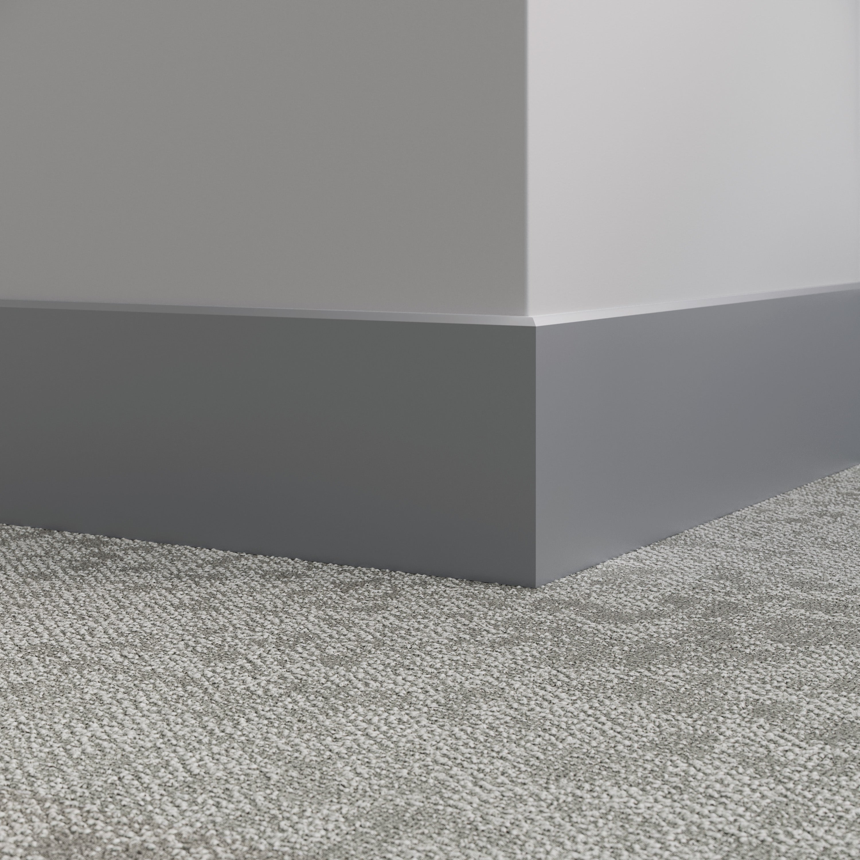 Tarkett / Johnsonite Millwork Mandalay 6" TG3 Iron Mountain 6" x 8' by 3/8" – product image showing size, style, and brand details.