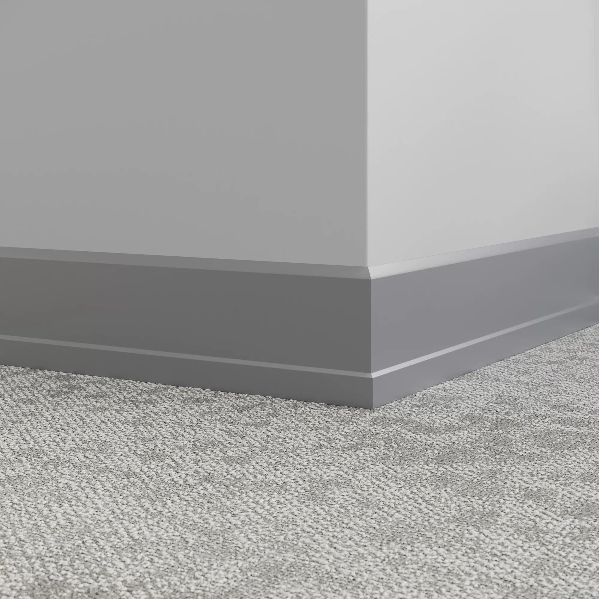 Tarkett / Johnsonite Millwork Stance 4.5" TG3 Iron Mountain 4.5" x 8' by 0.35"