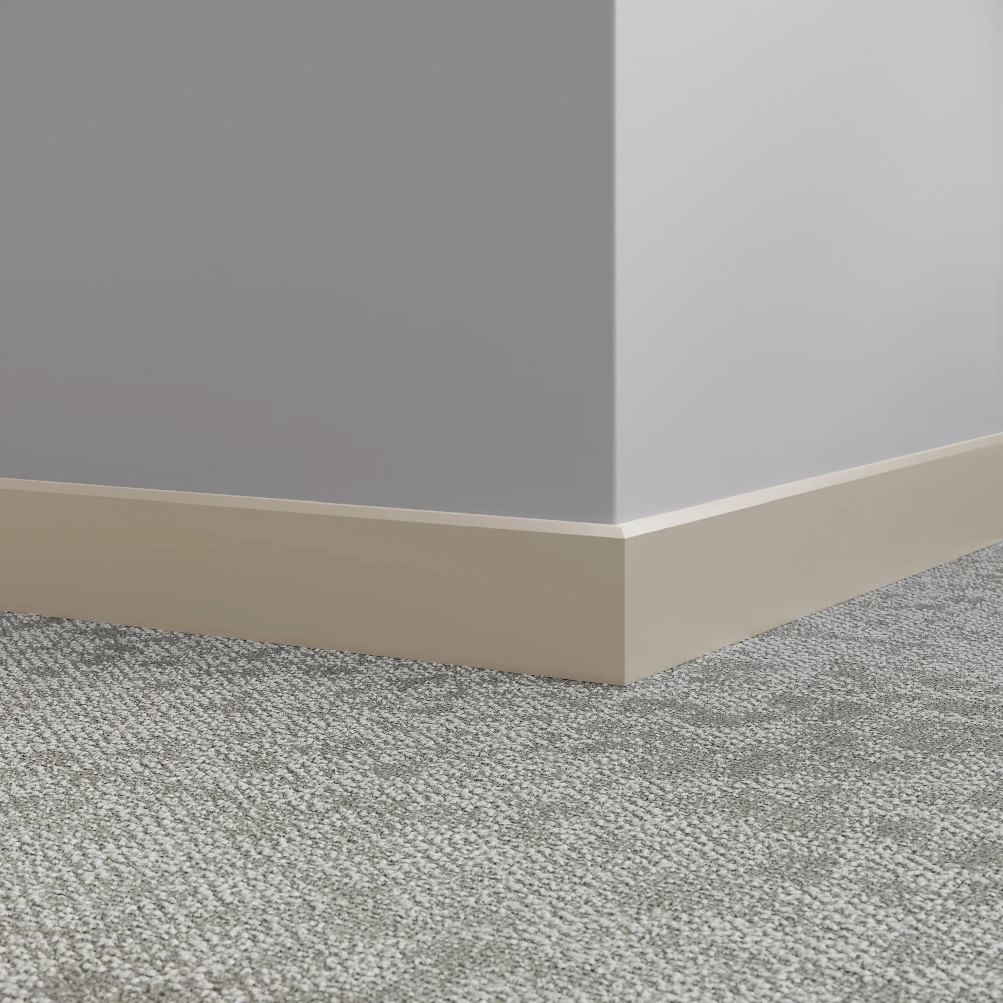 Tarkett / Johnsonite Millwork Mandalay 4-1/2" TG5 Macadamia 4.5" x 8' by 3/8" – product image showing size, style, and brand details.