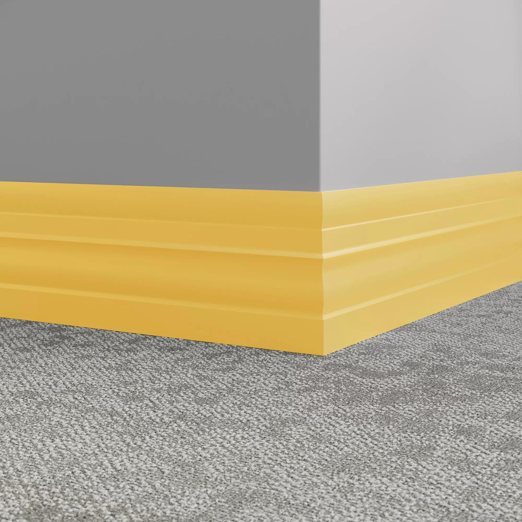 Tarkett / Johnsonite Millwork Attache 6" TG7 Canary 6" x 8' by 1/4" (64 LF/box)