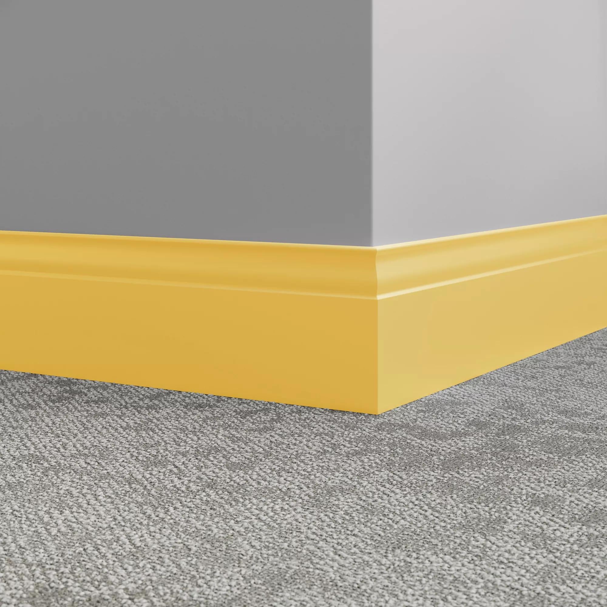 Tarkett / Johnsonite Millwork Inflection 5-1/4" TG7 Canary 5.25" x 8' by 3/8" (48 LF/box)