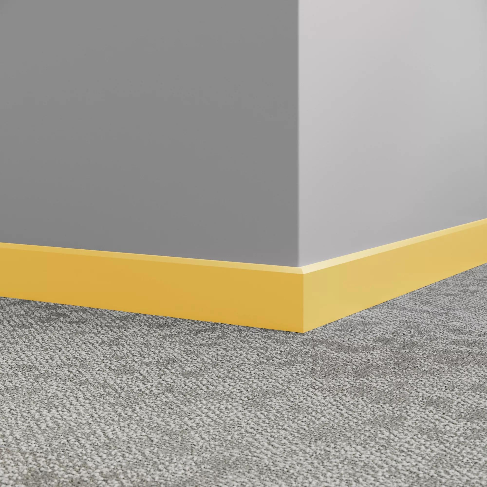 Tarkett / Johnsonite Millwork Mandalay 2-1/2" TG7 Canary 2.5" x 8' by 3/8" (40 LF/box)