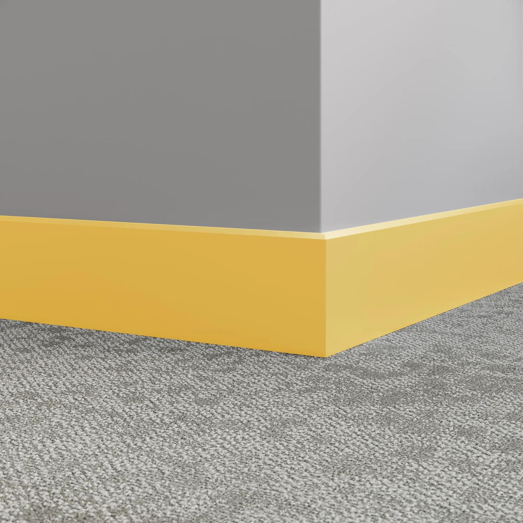 Tarkett / Johnsonite Millwork Mandalay 4-1/2" TG7 Canary 4.5" x 8' by 3/8" – product image showing size, style, and brand details.