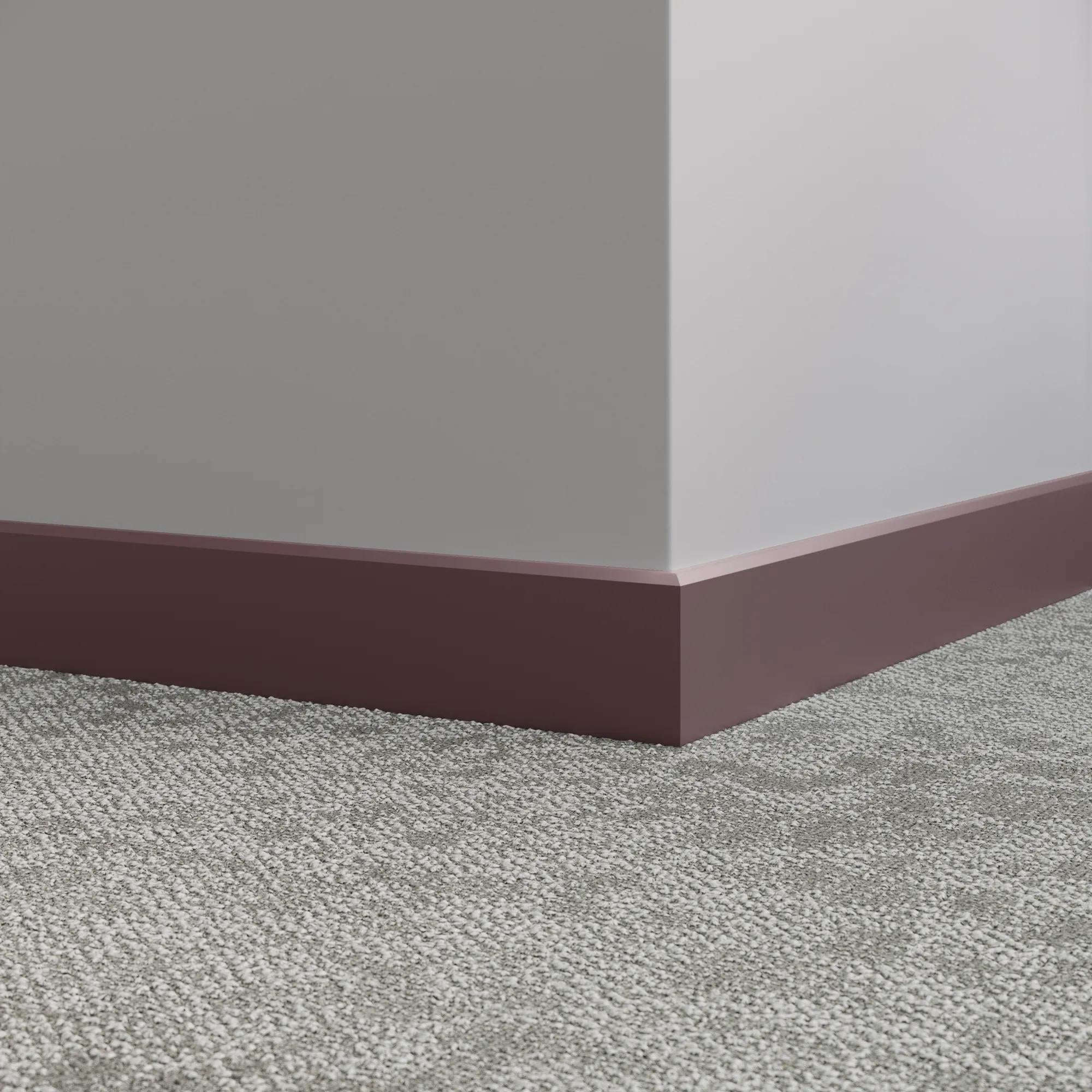 Tarkett / Johnsonite Millwork Mandalay 3" TG9 Poetry Plum 3" x 8' by 3/8" – product image showing size, style, and brand details.