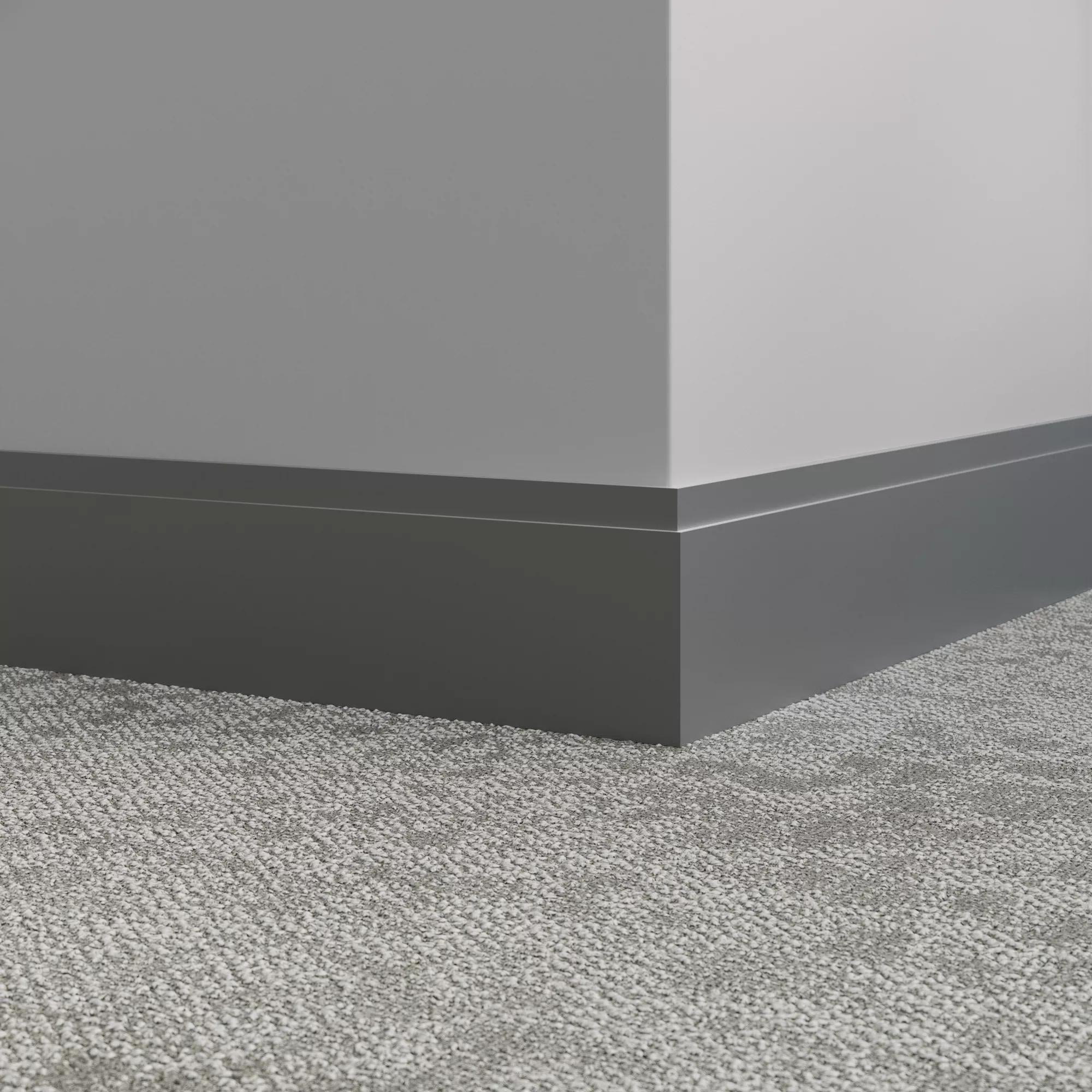 Tarkett / Johnsonite Millwork Equinox 4-1/2" VL4 Cool Metal 4.5" x 8' by 3/8" (40 LF/box)