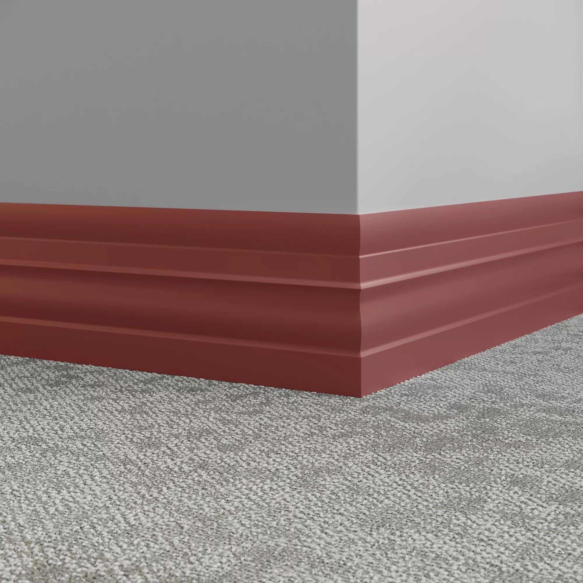 Tarkett / Johnsonite Millwork Attache 6" VL7 Sailor Red 6" x 8' by 1/4" (64 LF/box)