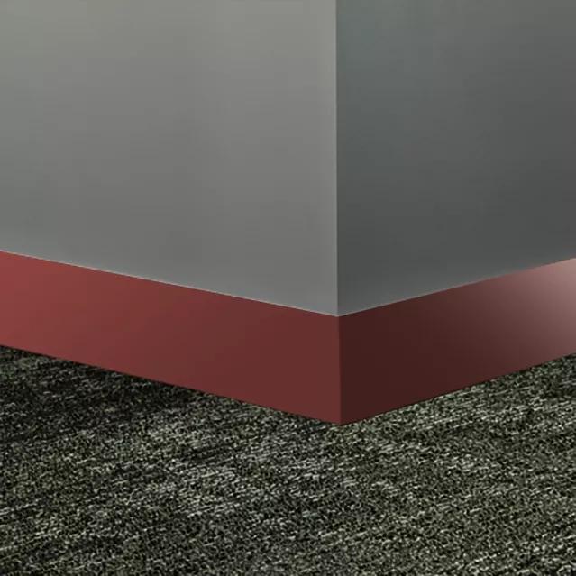 Tarkett / Johnsonite Millwork Monument 4" VL7 Sailor Red 4" x 8' by 1/4" (64 ft./box)