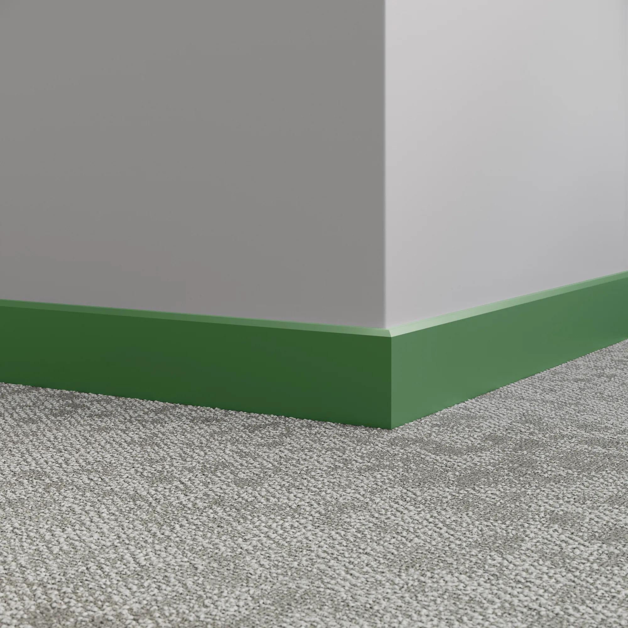Tarkett / Johnsonite Millwork Mandalay 4-1/2" VL8 Grinch 4.5" x 8' by 3/8" – product image showing size, style, and brand details.