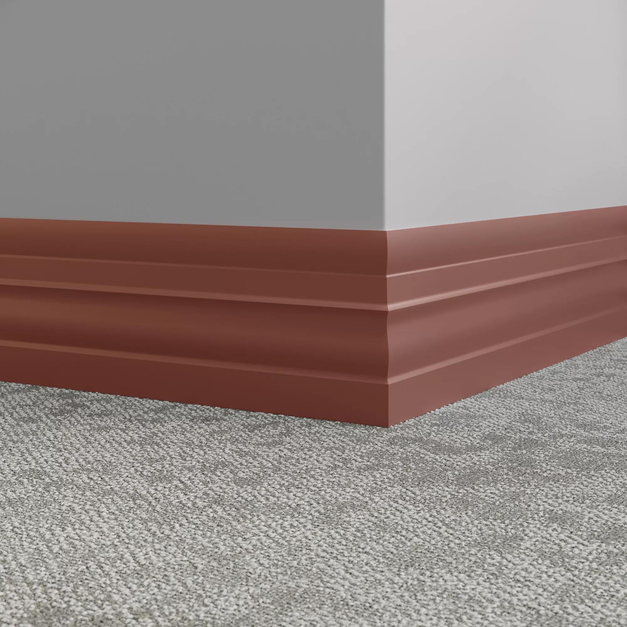 Tarkett / Johnsonite Millwork Attache 6" VL9 Red Clay 6" x 8' by 1/4" (64 LF/box)