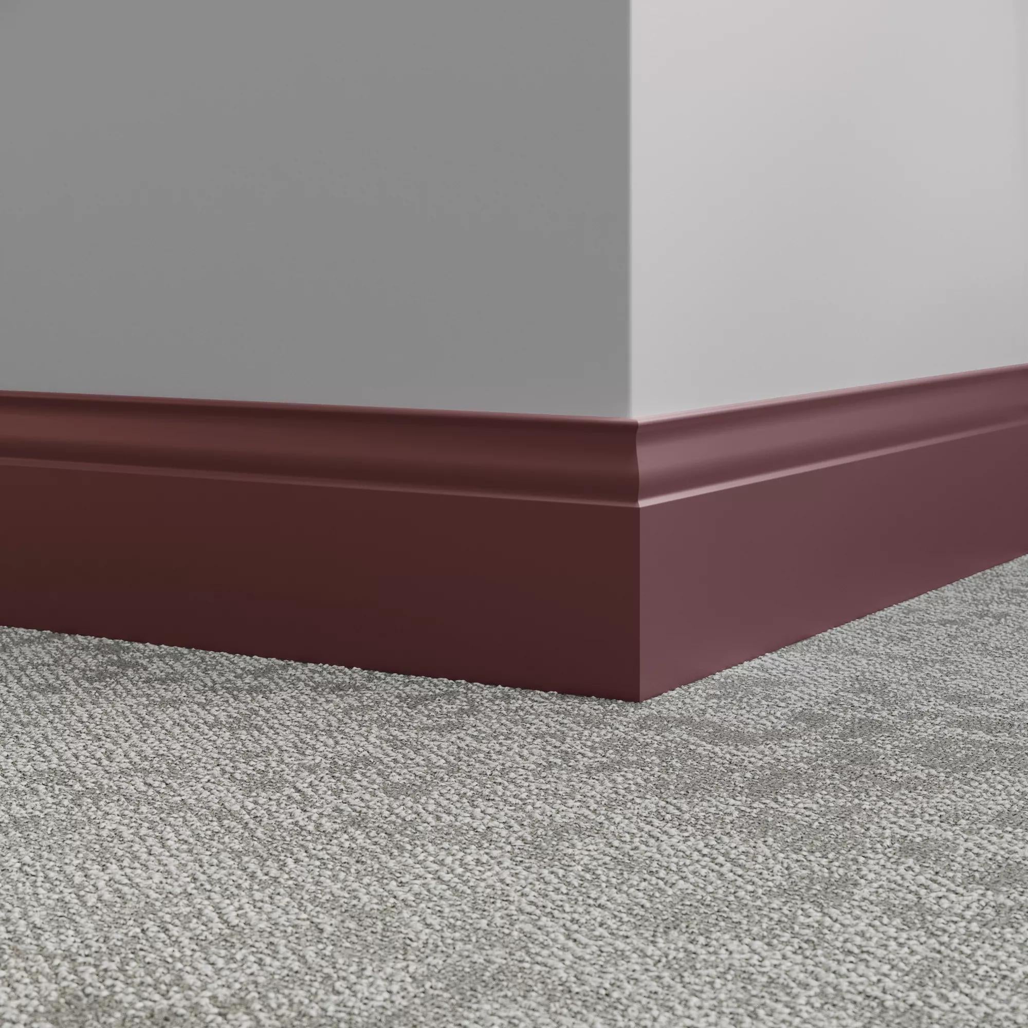 Tarkett / Johnsonite Millwork Inflection 5-1/4" VM3 Misted Plum 5.25" x 8' by 3/8" (48 LF/box)