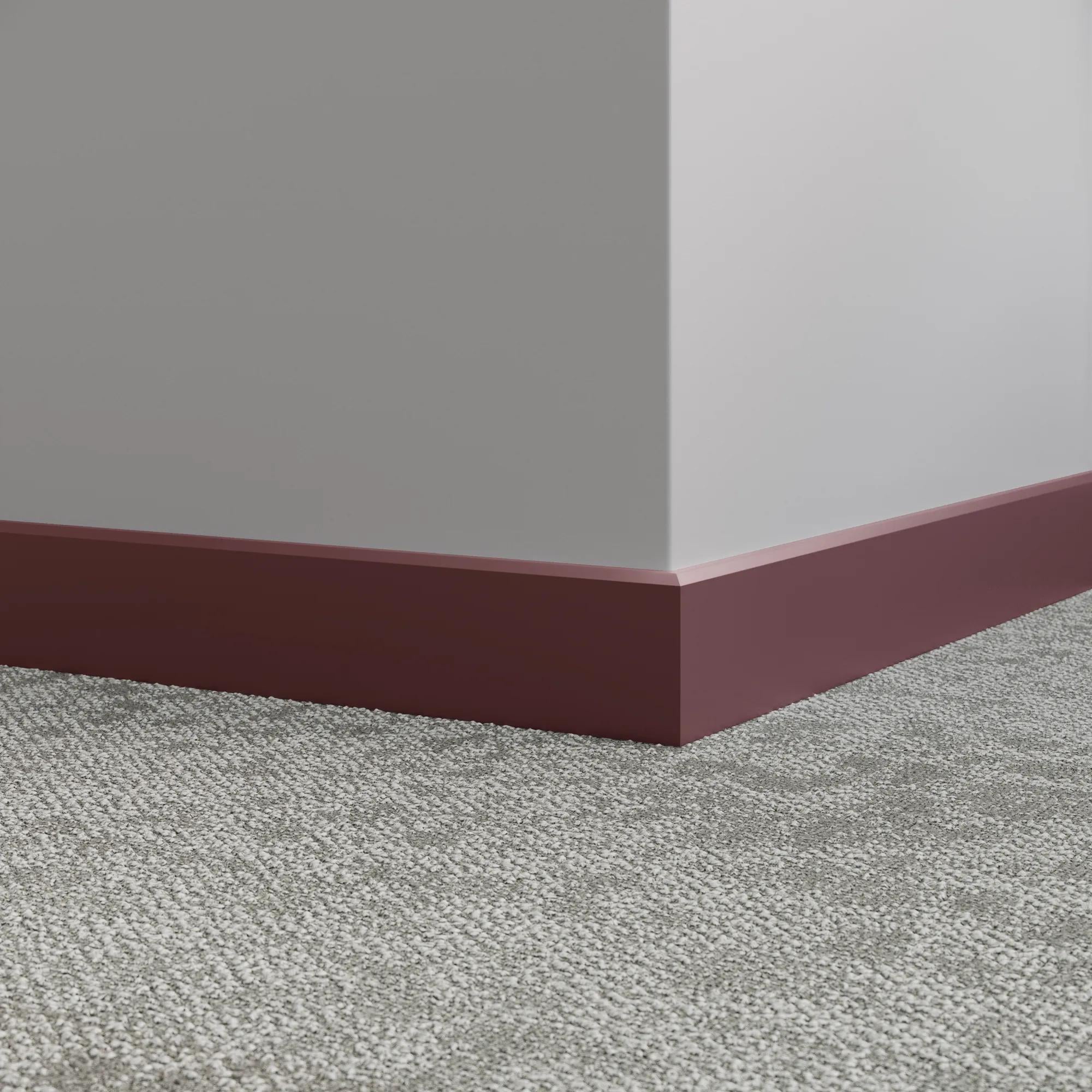 Tarkett / Johnsonite Millwork Mandalay 4-1/2" VM3 Misted Plum 4.5" x 8' by 3/8" – product image showing size, style, and brand details.