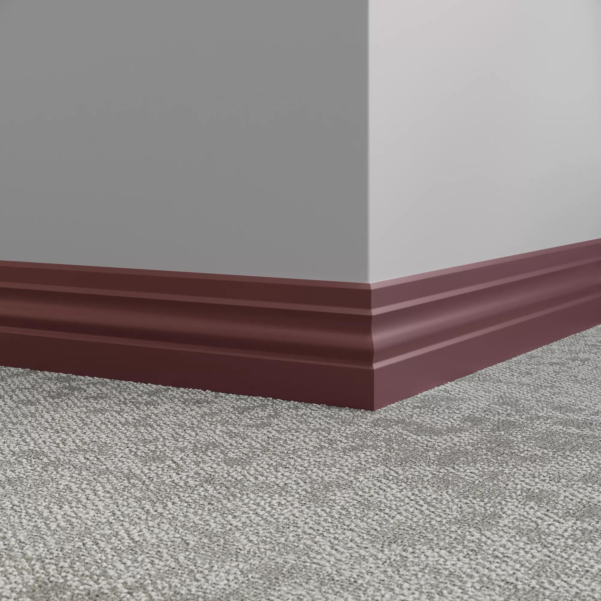 Tarkett / Johnsonite Millwork Ambassador 4" VM3 Misted Plum 4" x 8' by 3/8" (48 LF/box)