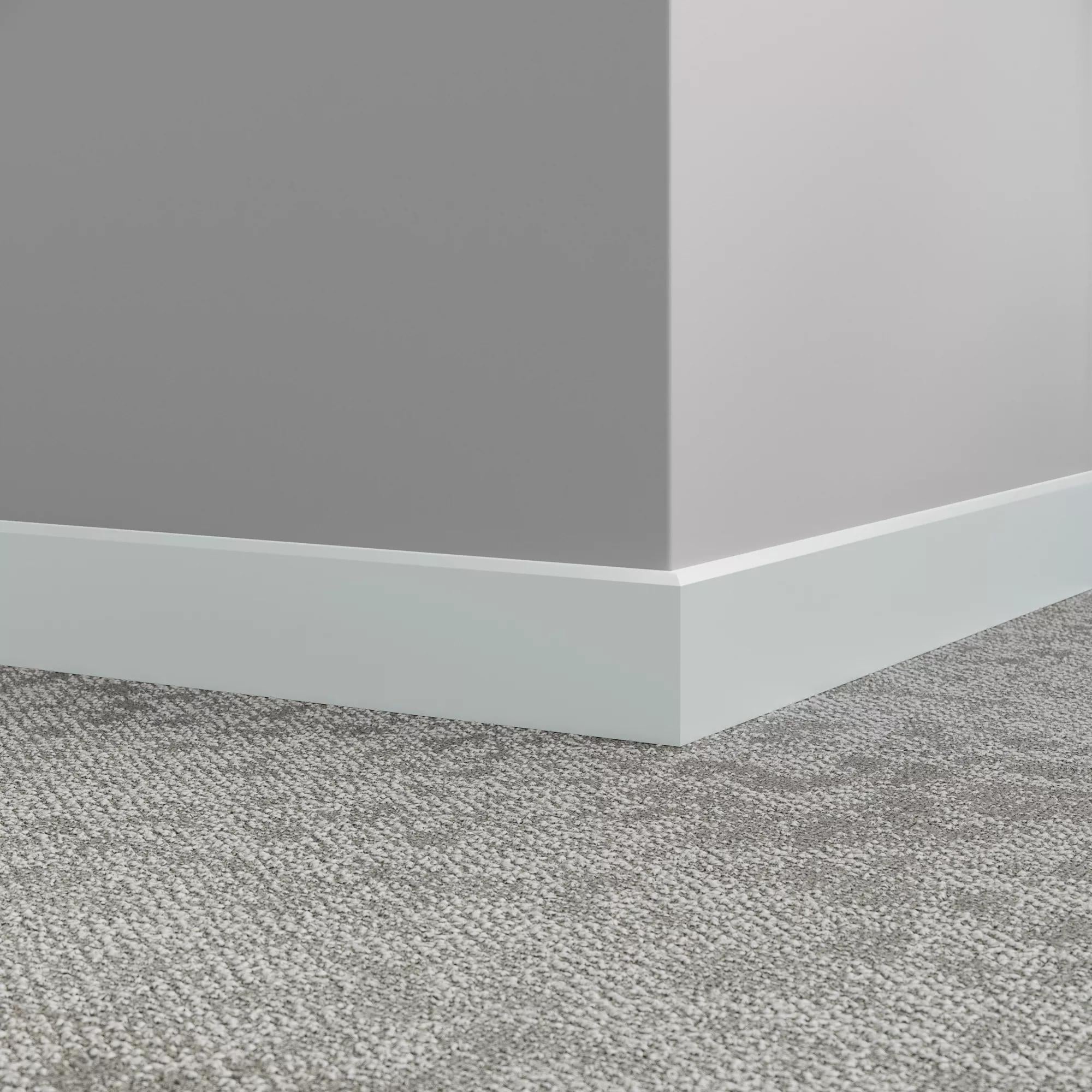 Tarkett / Johnsonite Millwork Mandalay 4-1/2" VN1 White Slipper 4.5" x 8' by 3/8" – product image showing size, style, and brand details.