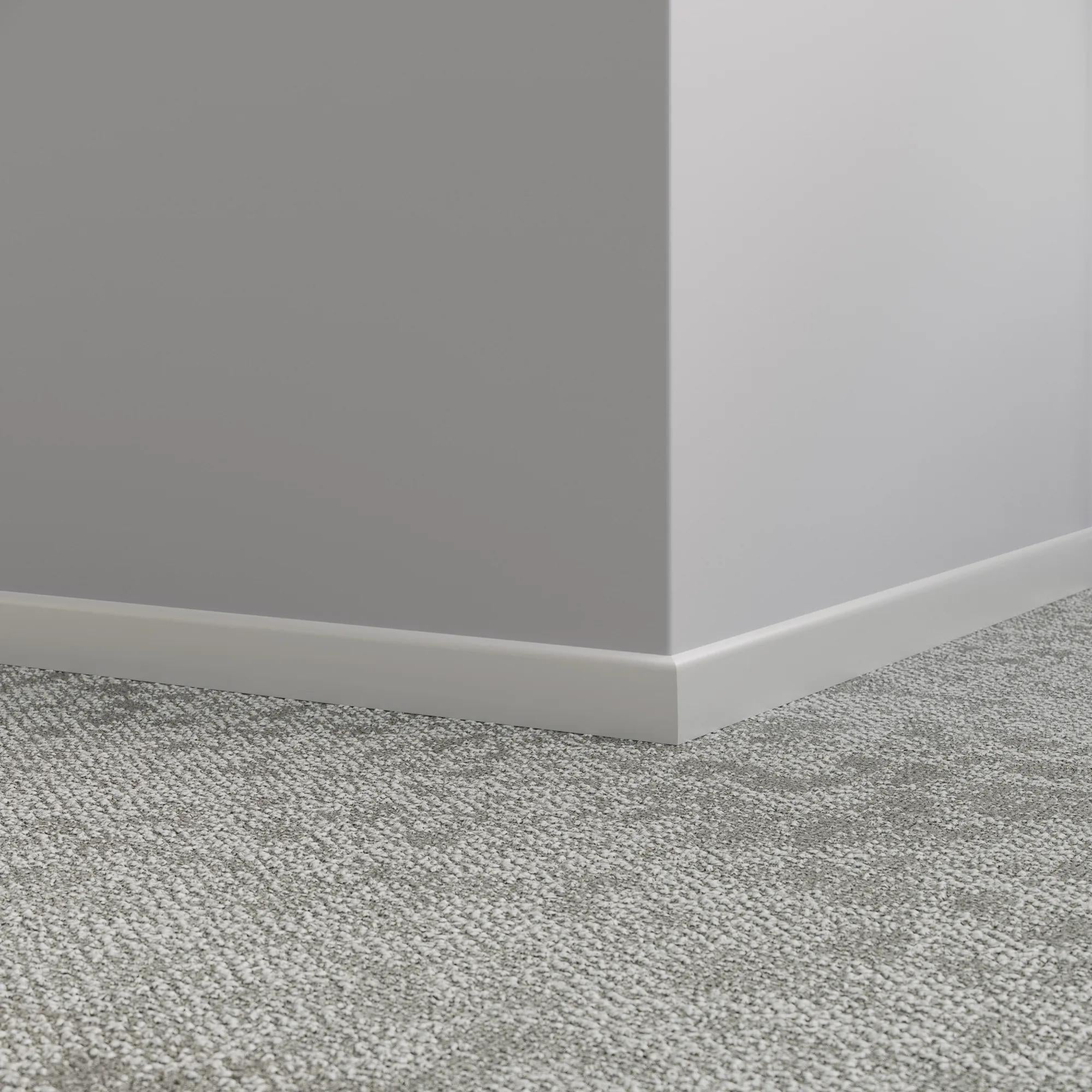 Tarkett / Johnsonite Millwork Shoe Moulding Vapor 23 Grey 1-1/2" x 8' – product image showing size, style, and brand details.