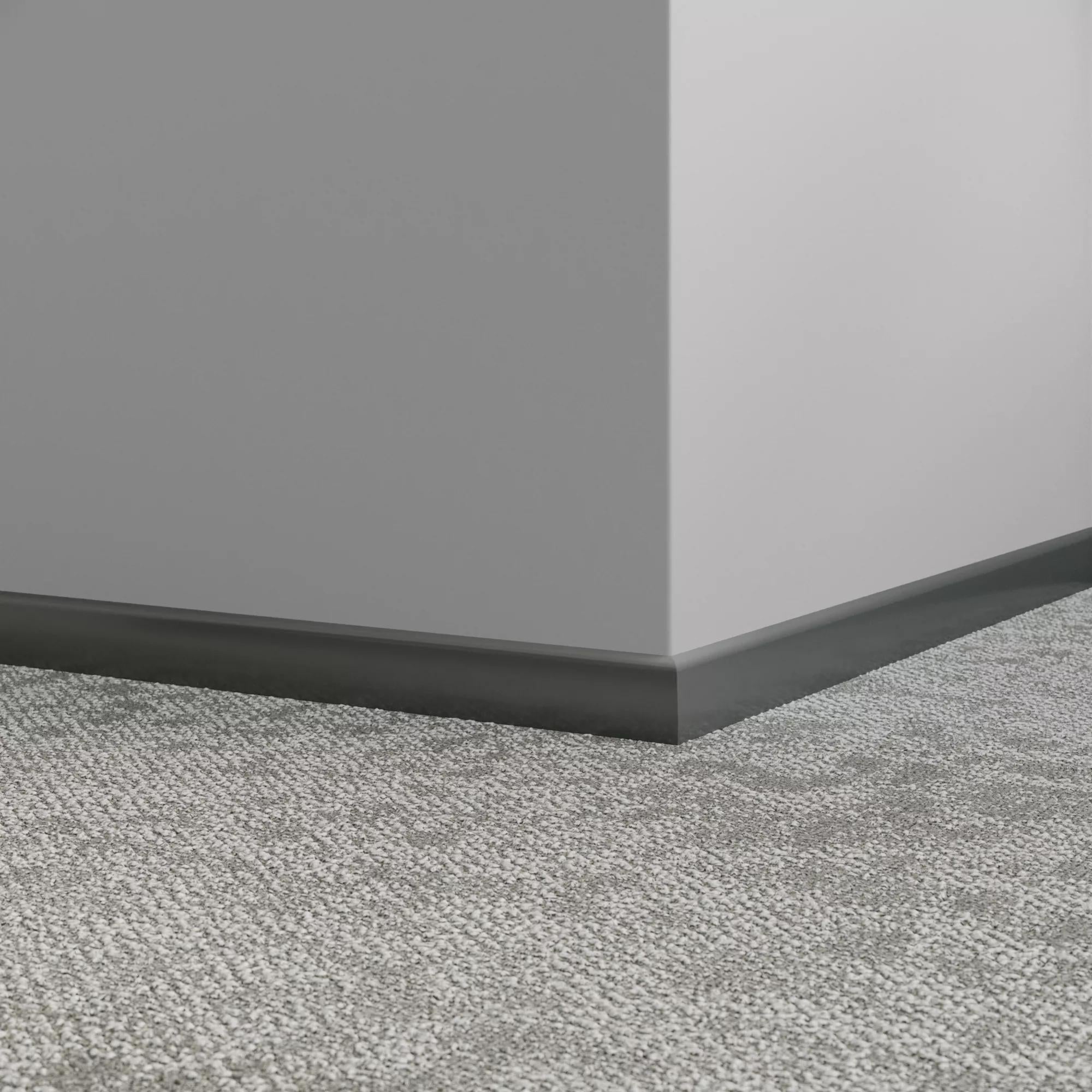 Tarkett / Johnsonite Millwork Shoe Moulding 82 Black Pearl 1-1/2" x 8' – product image showing size, style, and brand details.