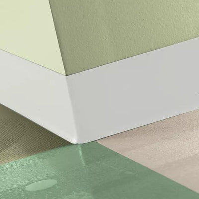 Tarkett / Johnsonite Tightlock Resilient Wall Base #08 Icicle 6 3/8" x 75' Roll by 1/8" Cove (with Toe)