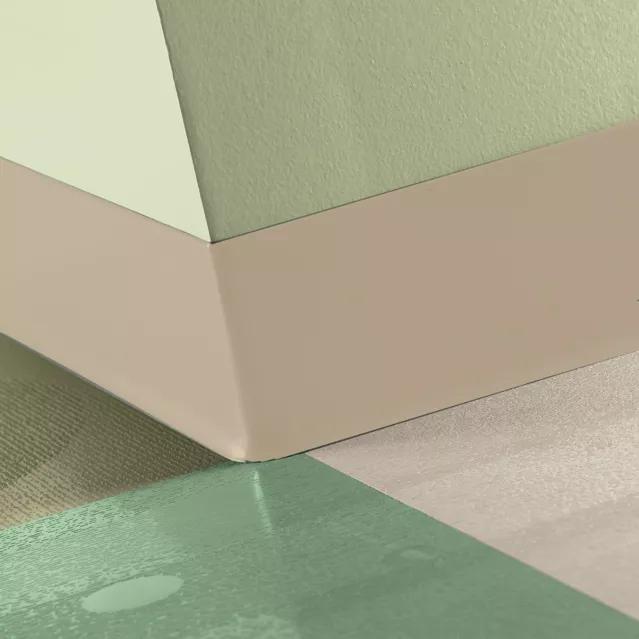 Tarkett / Johnsonite Tightlock Resilient Wall Base #129 Silk 6 3/8" x 75' Roll by 1/8" Cove (with Toe)
