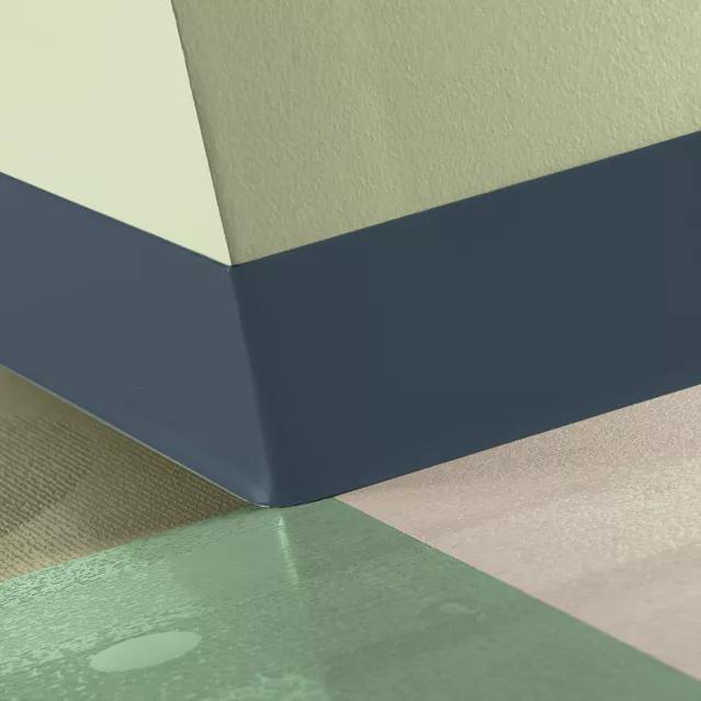 Tarkett / Johnsonite Tightlock Resilient Wall Base #18 Navy Blue 6 3/8" x 4' Pieces by 1/8" Cove (with Toe)