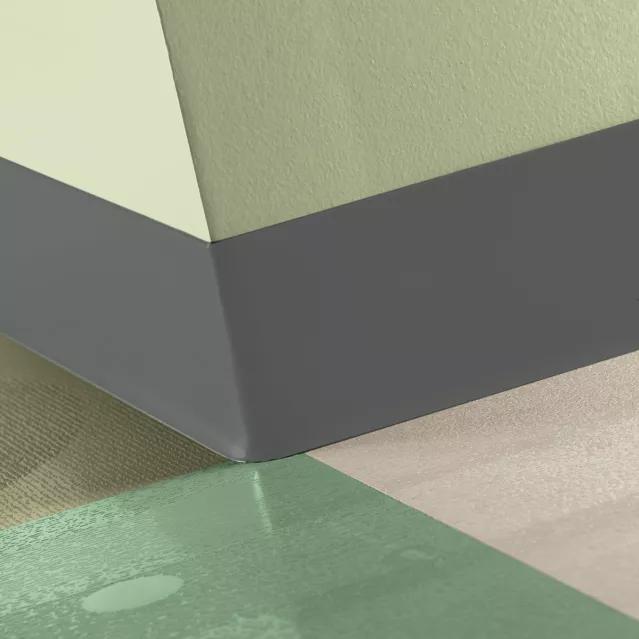 Tarkett / Johnsonite Tightlock Resilient Wall Base #20 Charcoal 3 1/8" x 75' Roll by 1/8" Cove (with Toe)