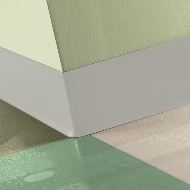 Tarkett / Johnsonite Tightlock Resilient Wall Base #24 Grey Haze 3 1/8" x 75' Roll by 1/8" Cove (with Toe)