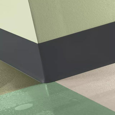 Tarkett / Johnsonite Tightlock Resilient Wall Base #40 Black 3 1/8" x 75' Roll by 1/8" Cove (with Toe)