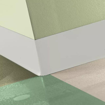 Tarkett / Johnsonite Tightlock Resilient Wall Base #460 Cotton 3 1/8" x 75' Roll by 1/8" Cove (with Toe)
